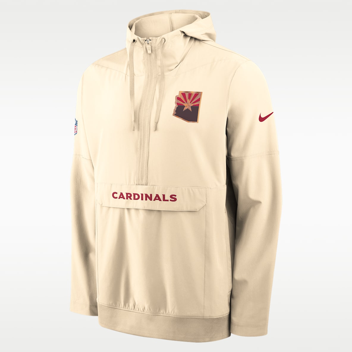 Arizona Cardinals Rivalries Collection Sideline Anorak Men's Nike NFL 1/2-Zip Hooded Jacket