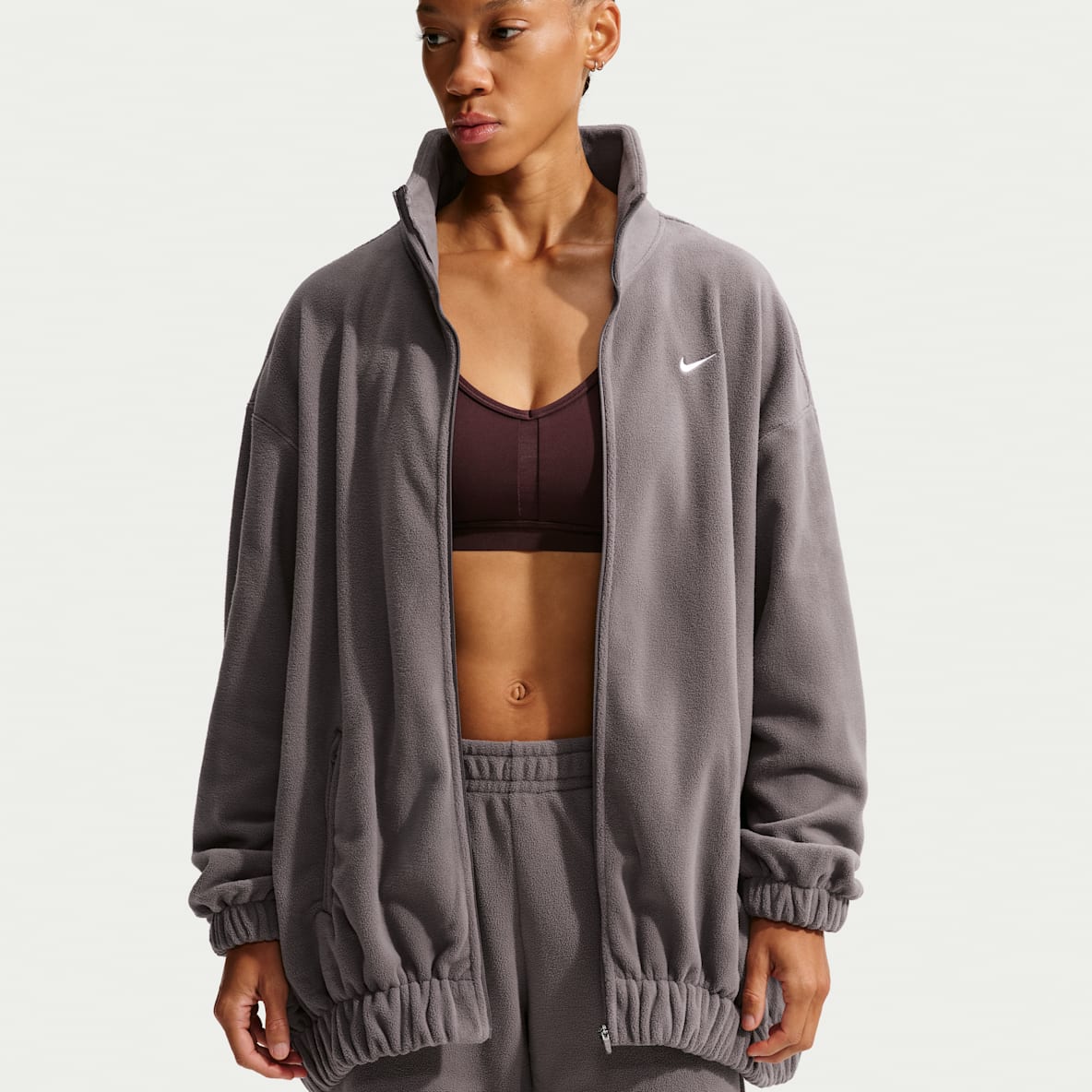 Nike One Women's Therma-FIT Oversized Full-Zip Jacket