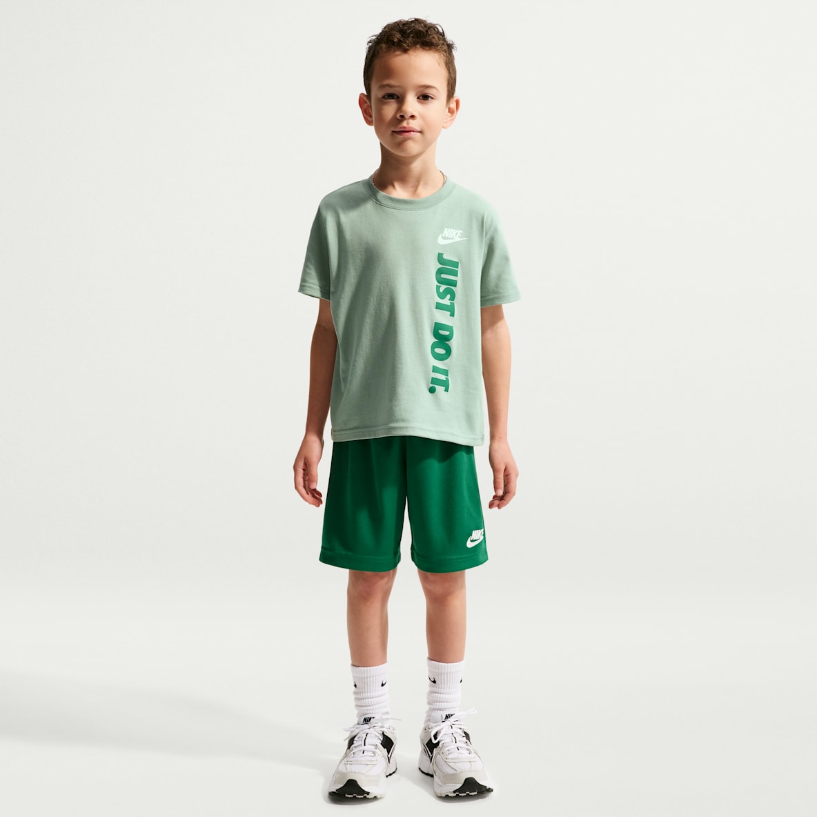Nike Sportswear Little Kids' "Just Do It" Graphic T-Shirt and Mesh Shorts Set