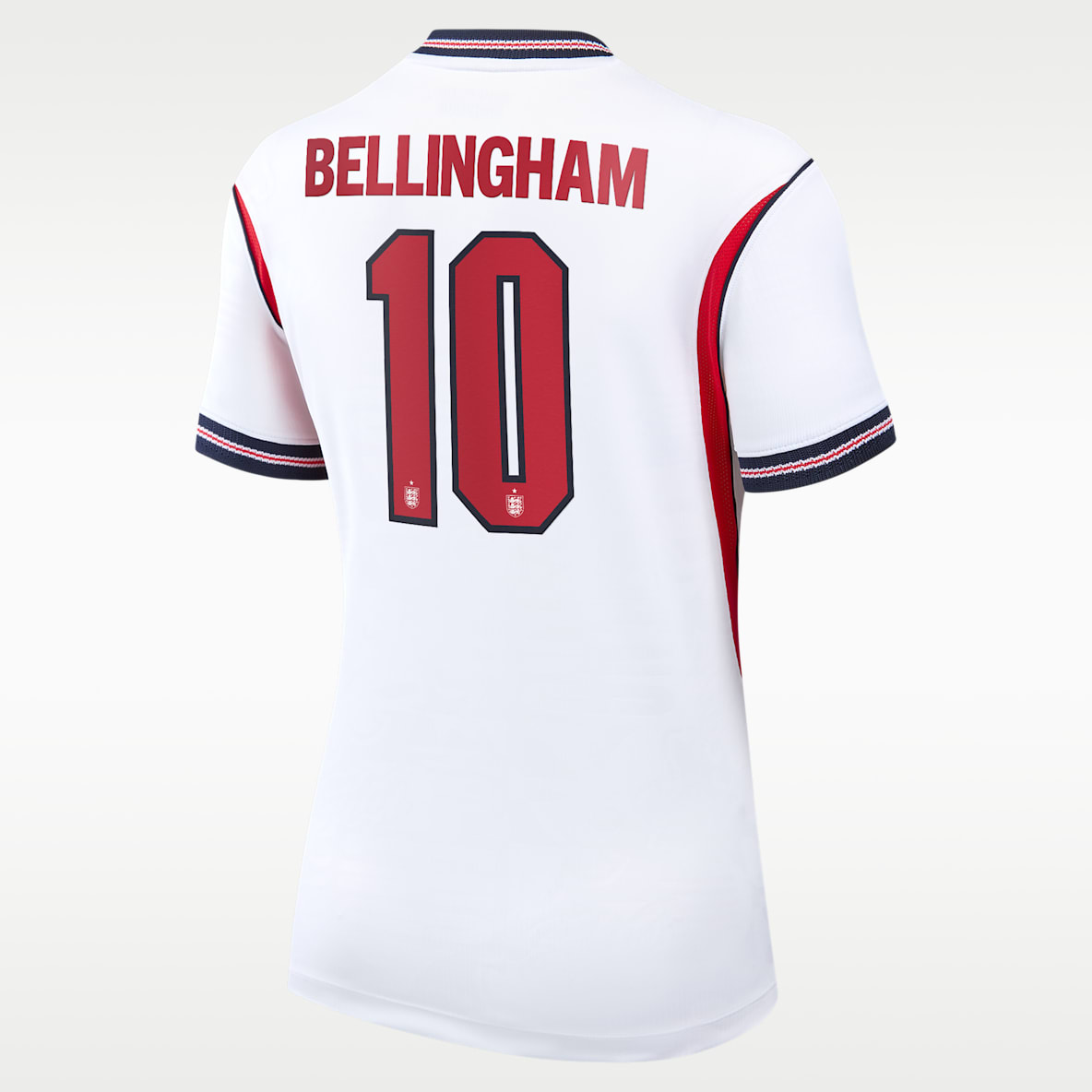 Jude Bellingham England National Team 2026 Stadium Home Jersey de fútbol Nike Dri-FIT para mujer