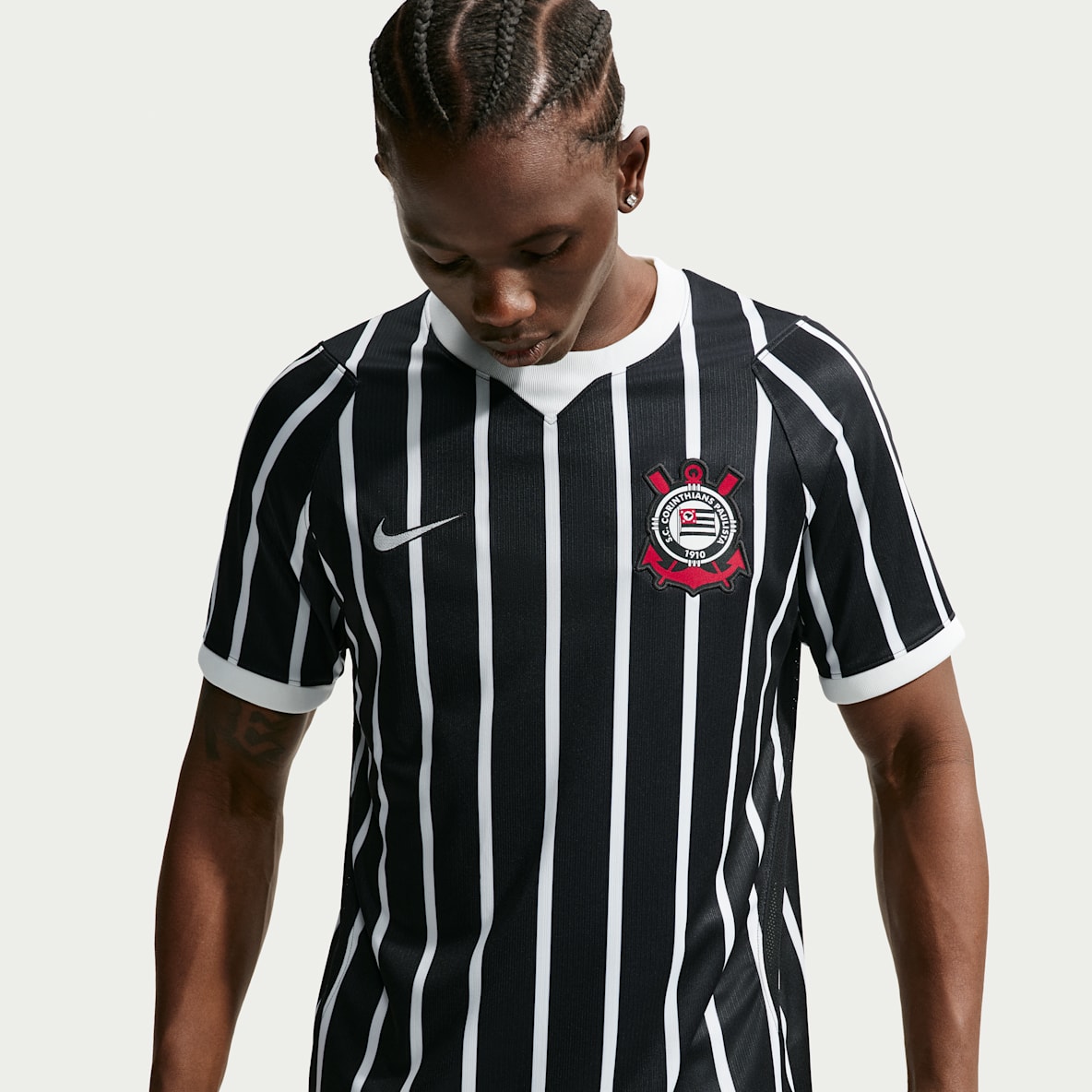 เสื้อแข่งฟุตบอล Replica ผู้ชาย Corinthians 2026/27 Stadium Away เสื้อแฟนทีมฟุตบอลผู้ชาย Nike Dri-FIT