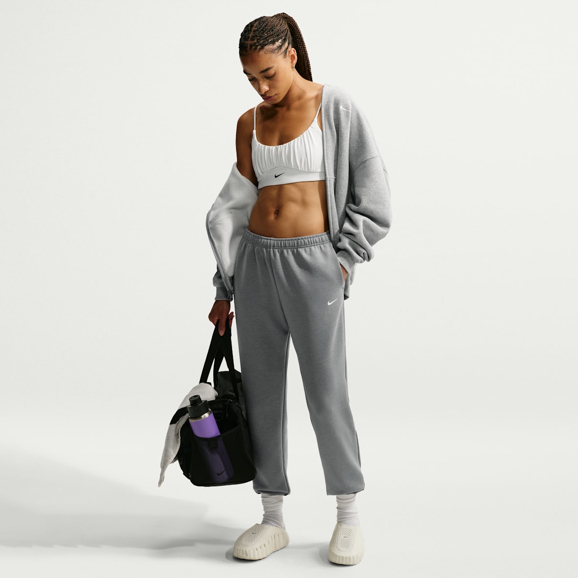 Nike Studio Fleece Sport Women's Dri-FIT Mid-Rise Pants