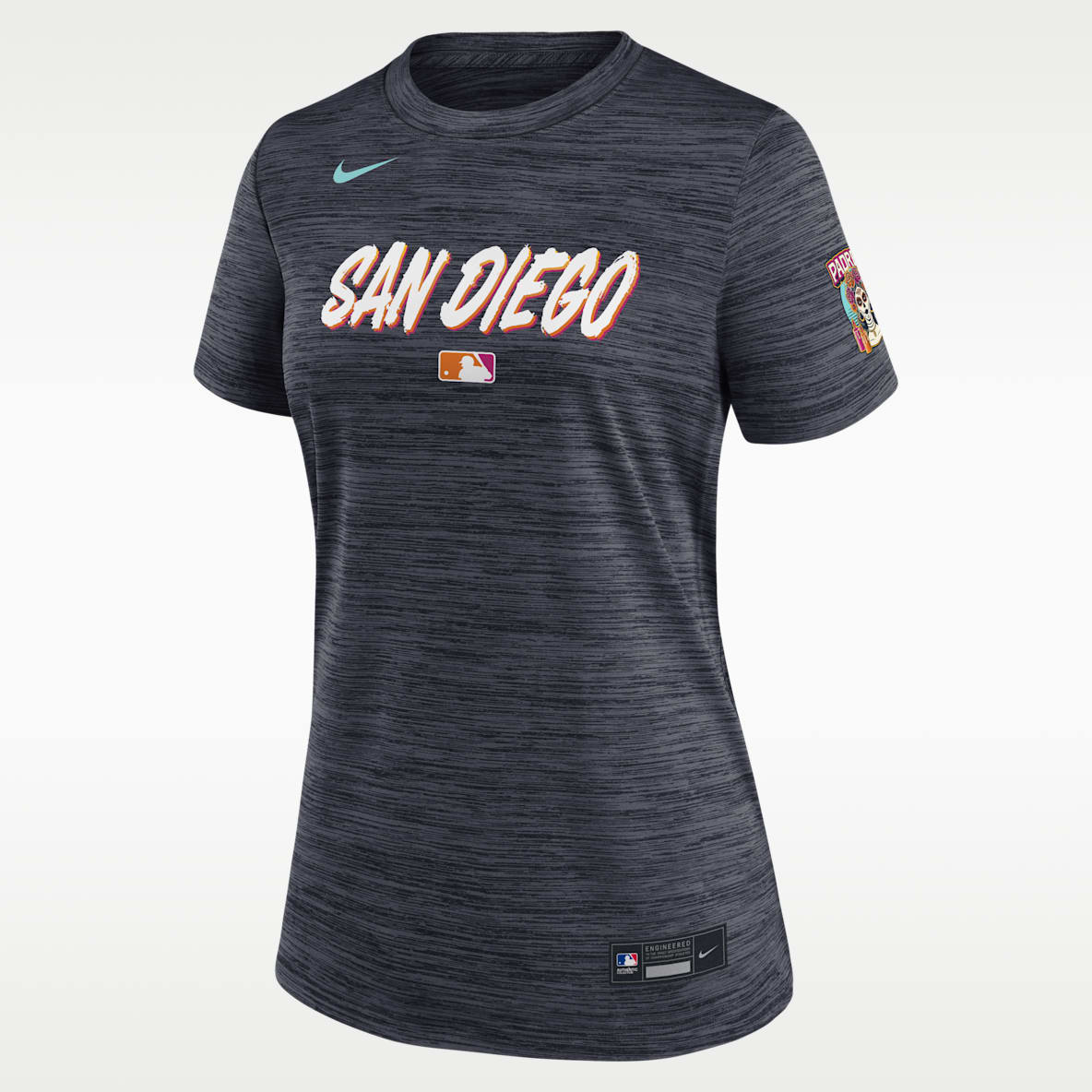 San Diego Padres Authentic Collection City Connect Velocity Women's Nike Dri-FIT MLB T-Shirt