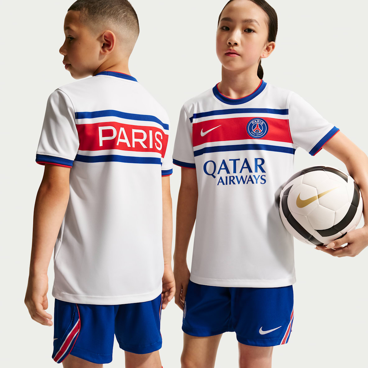 Paris Saint-Germain Home Haut de foot d'avant-match Nike Dri-FIT pour ado