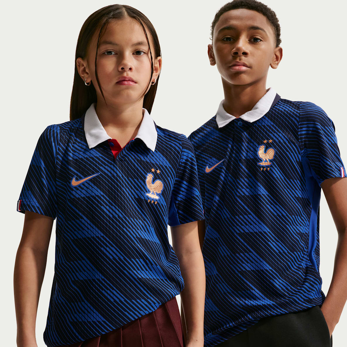 FFF 2026/27 Match – Home Maglia ufficiale da calcio Nike Aero-FIT – Ragazzo/a