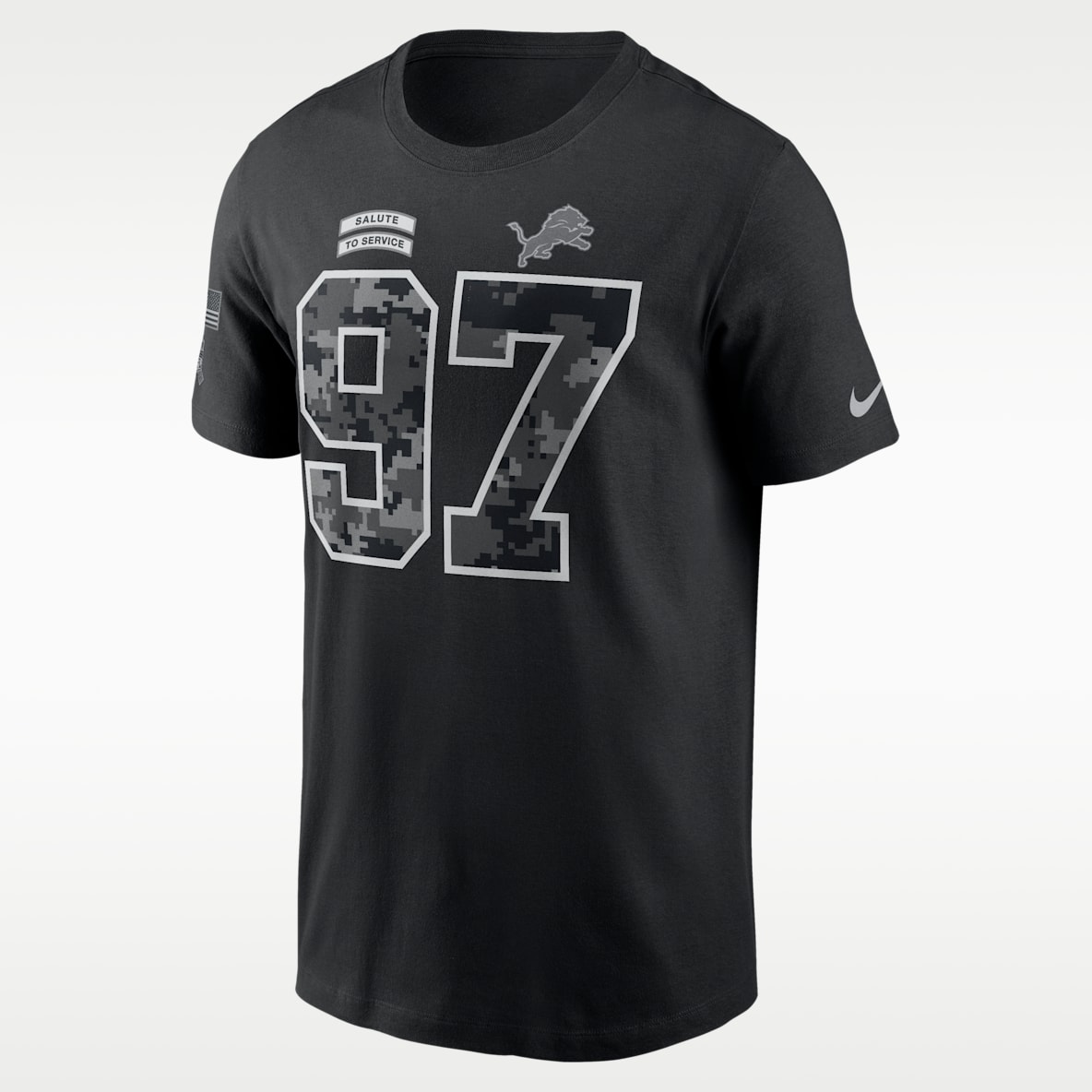 Aidan Hutchinson Detroit Lions Salute to Service Men's Nike NFL T-Shirt