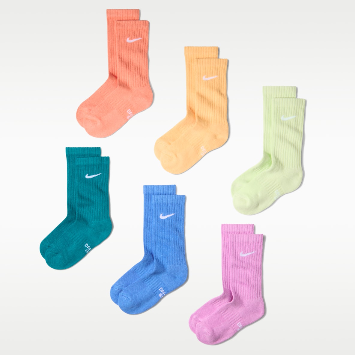 Nike Performance Cushioned Crew Kids' Training Socks (6 Pair)