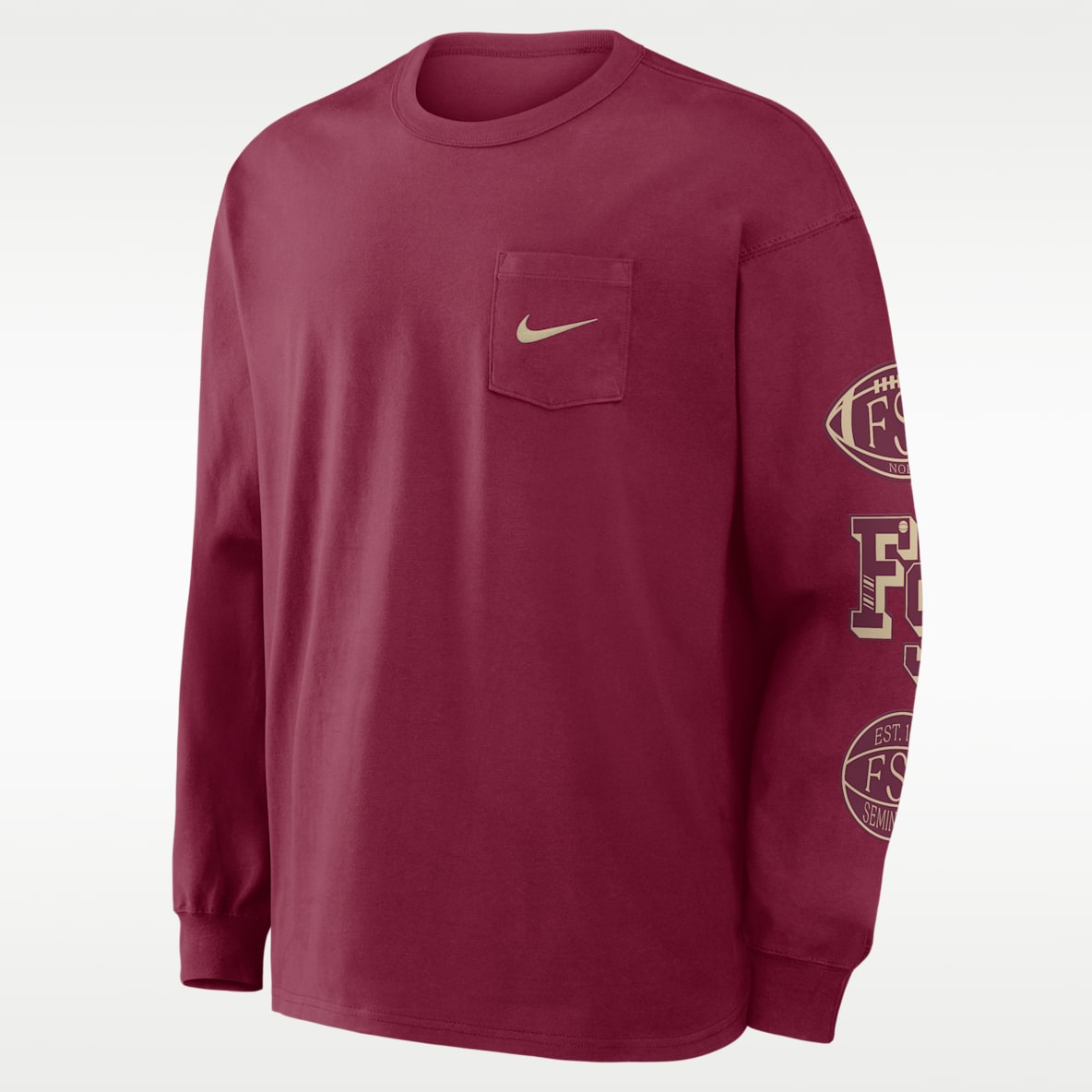 Florida State Academic Max90 Pocket Men's Nike College Long-Sleeve T-Shirt