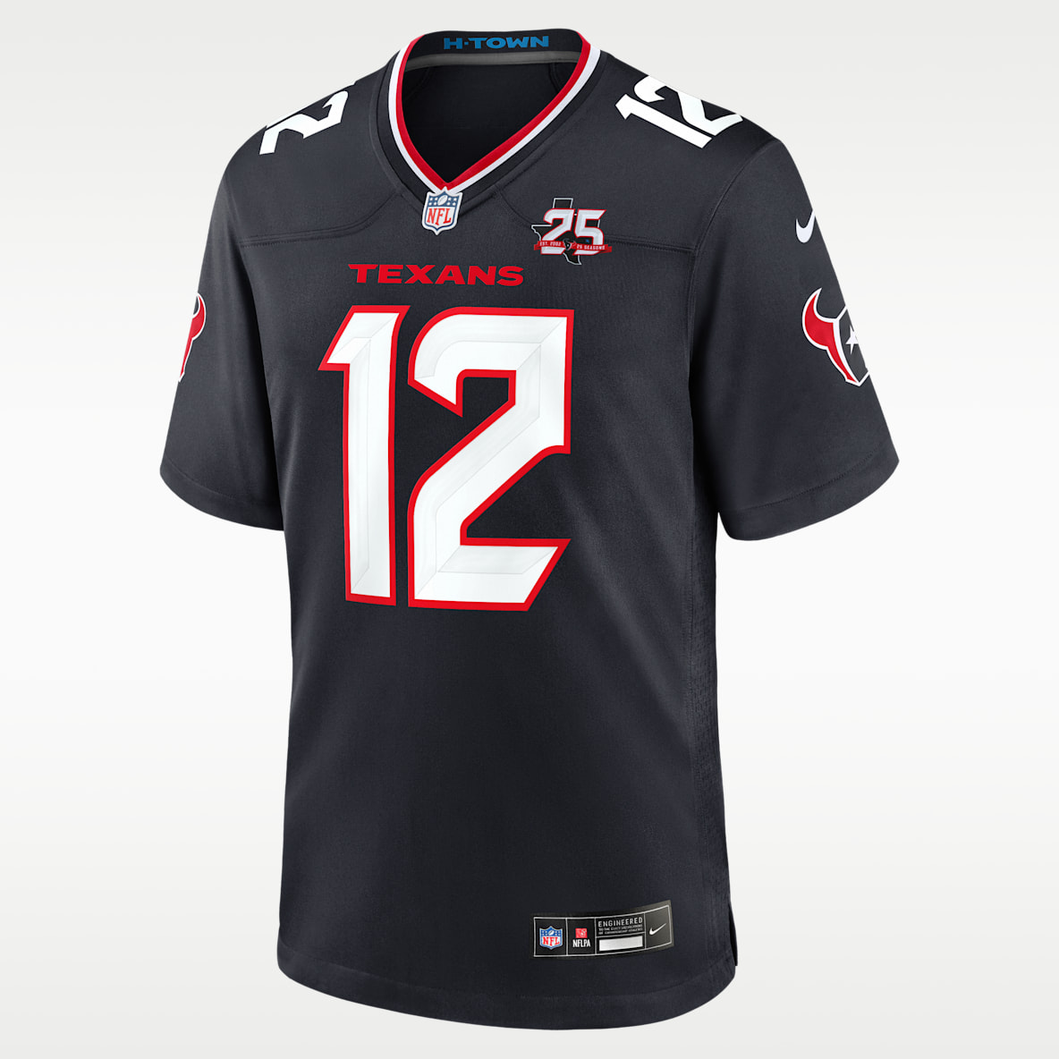 Nico Collins Houston Texans 25th Season Men's Nike NFL Game Jersey