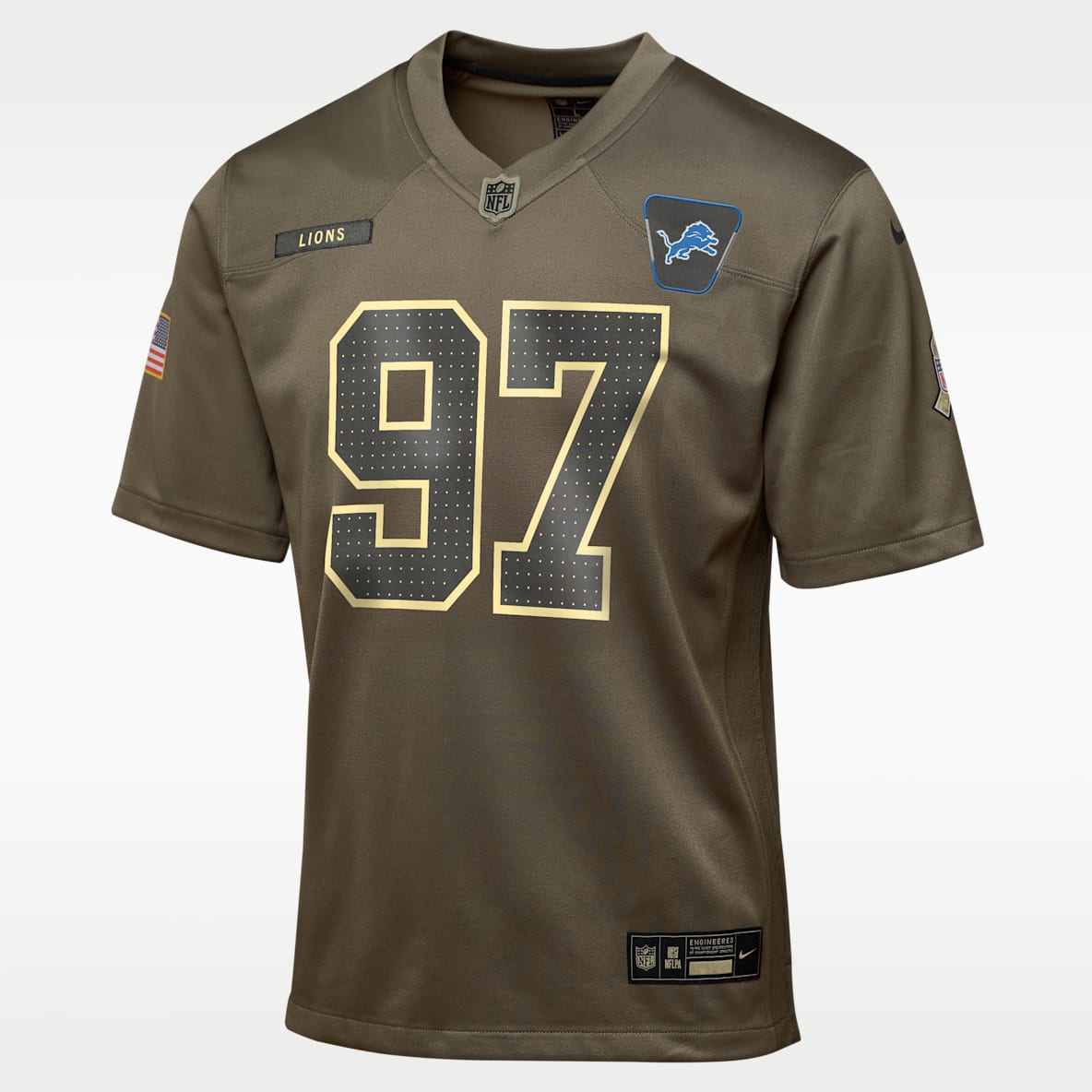 Aidan Hutchinson Detroit Lions Salute to Service Big Kids’ Nike NFL Game Jersey