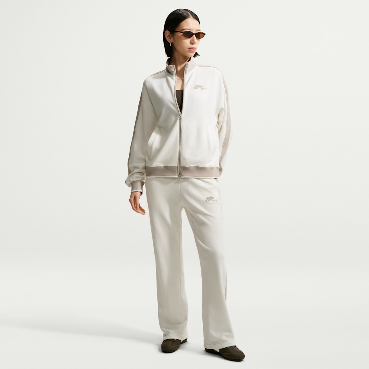 Nike Studio Fleece Lightweight 'French Terry' Women's Mid-Rise Tracksuit Bottoms