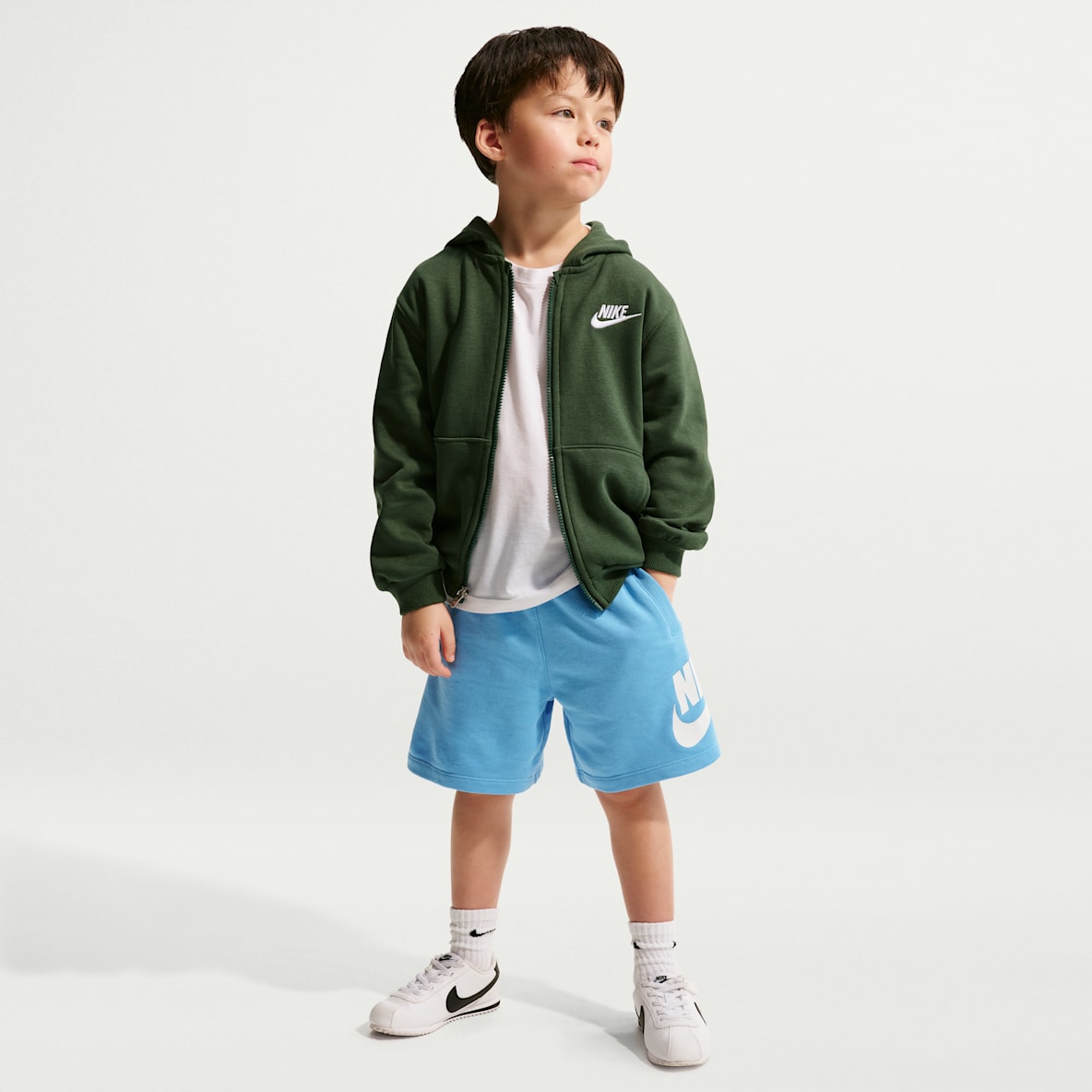 Nike Sportswear Club Little Kids' French Terry Shorts
