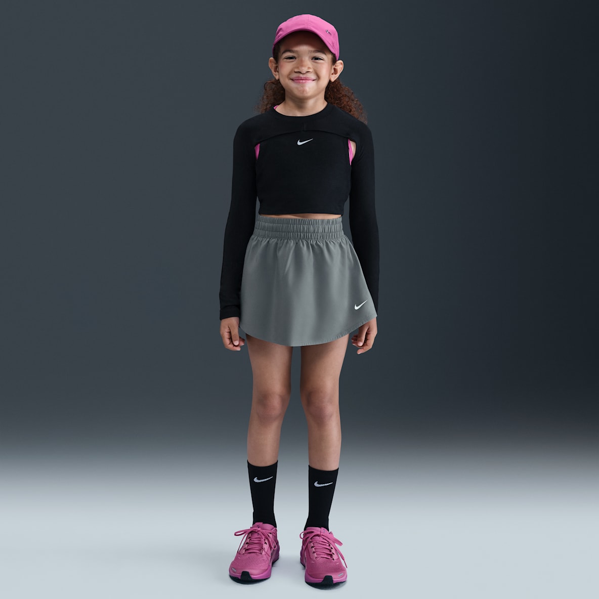 Nike One Big Kids' (Girls') Dri-FIT High-Waisted Skort