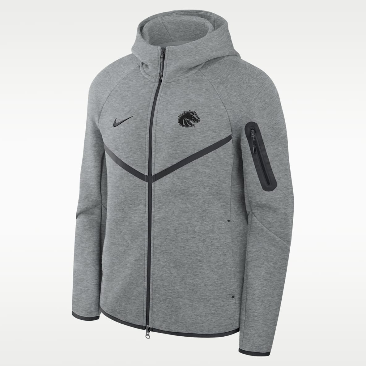 Boise State Broncos Tech Men's Nike Basketball Fleece Full-Zip Hoodie