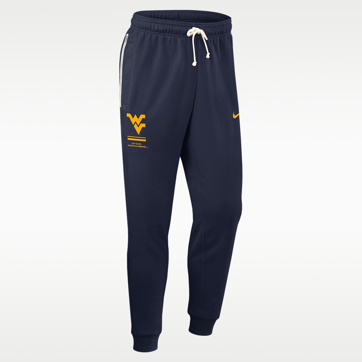 West Virginia Sideline Standard Issue Pants universitarios Nike Dri-FIT entallados para hombre