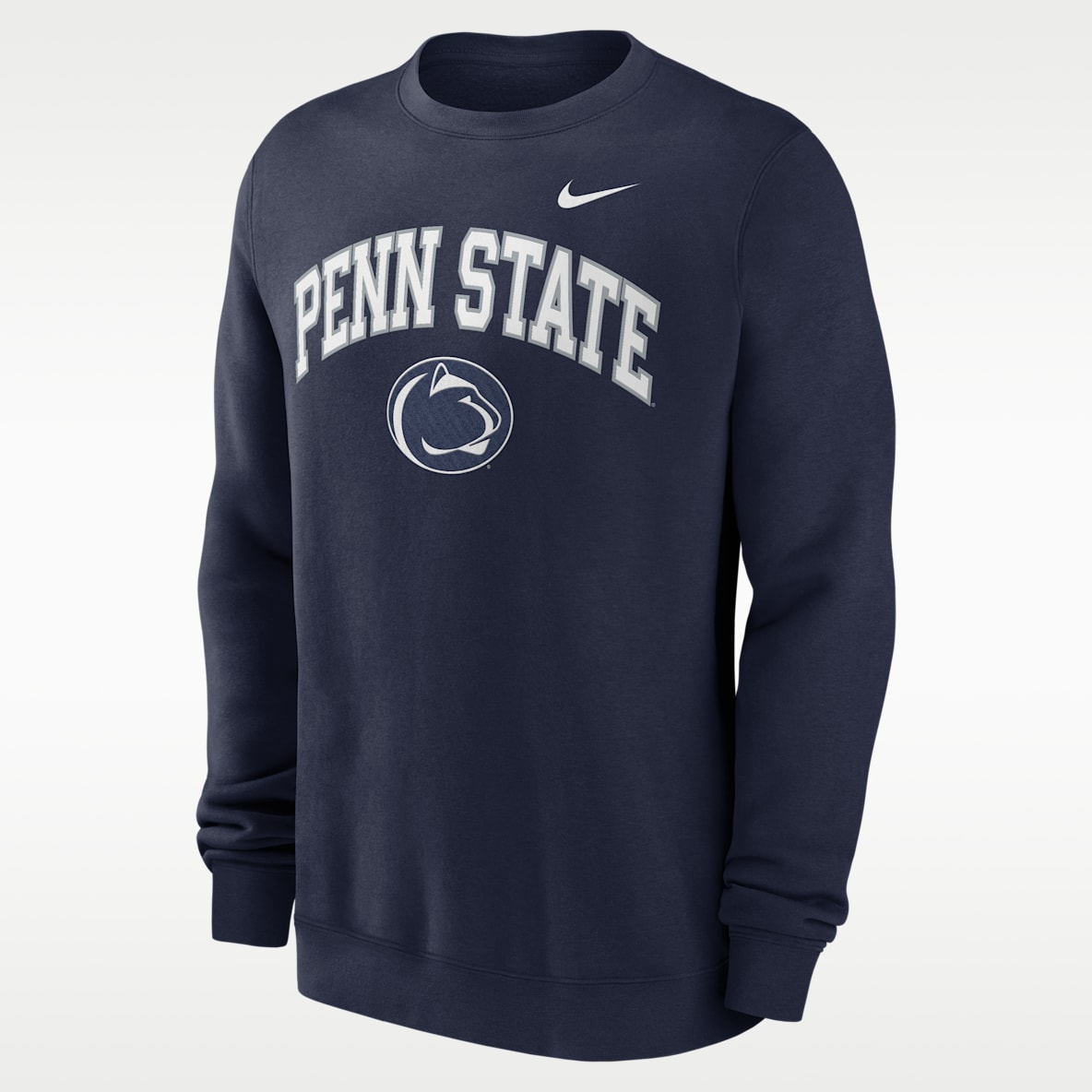 Penn State Arch Sudadera de cuello redondo sin cierre universitaria Nike para hombre