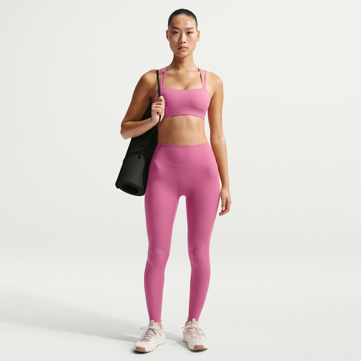Nike Zenvy Leggings de cintura alta sin costura delantera de largo completo para mujer