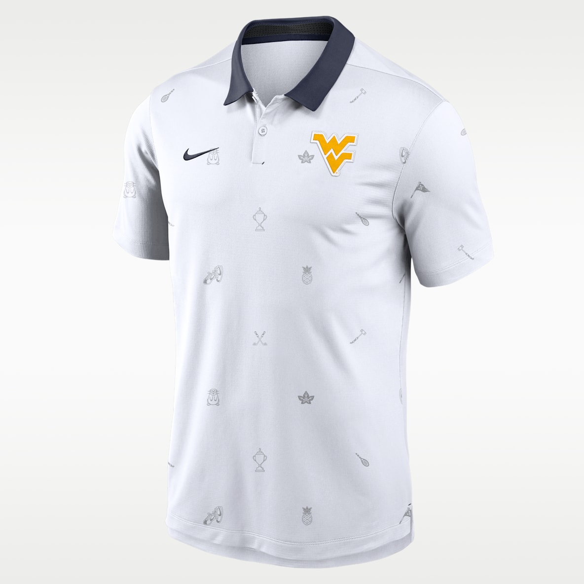 West Virginia Vapor Pattern Polo universitario Nike Dri-FIT para hombre