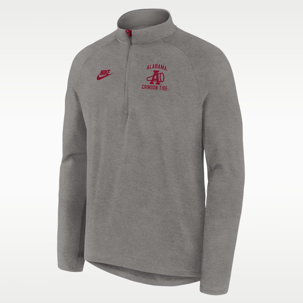 Alabama Legacy Playera universitaria Nike Dri-FIT de medio cierre para hombre