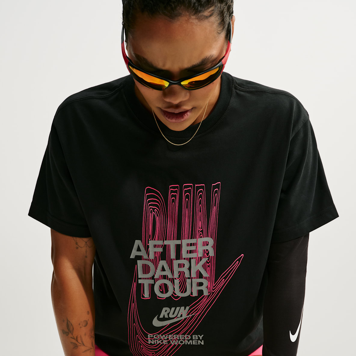 Nike After Dark Tour Women's Dri-FIT Short-Sleeve Running T-Shirt