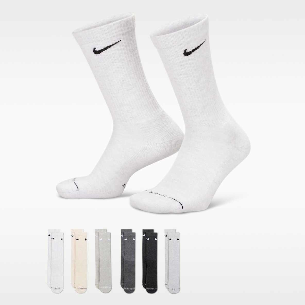 Nike Everyday Elevated Crew Socks (6 Pairs)