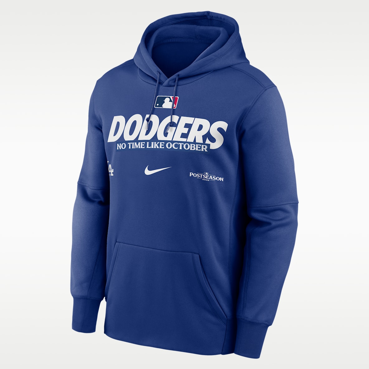 Los Angeles Dodgers 2026 Postseason Authentic Collection Men's Nike Therma-FIT MLB Pullover Hoodie
