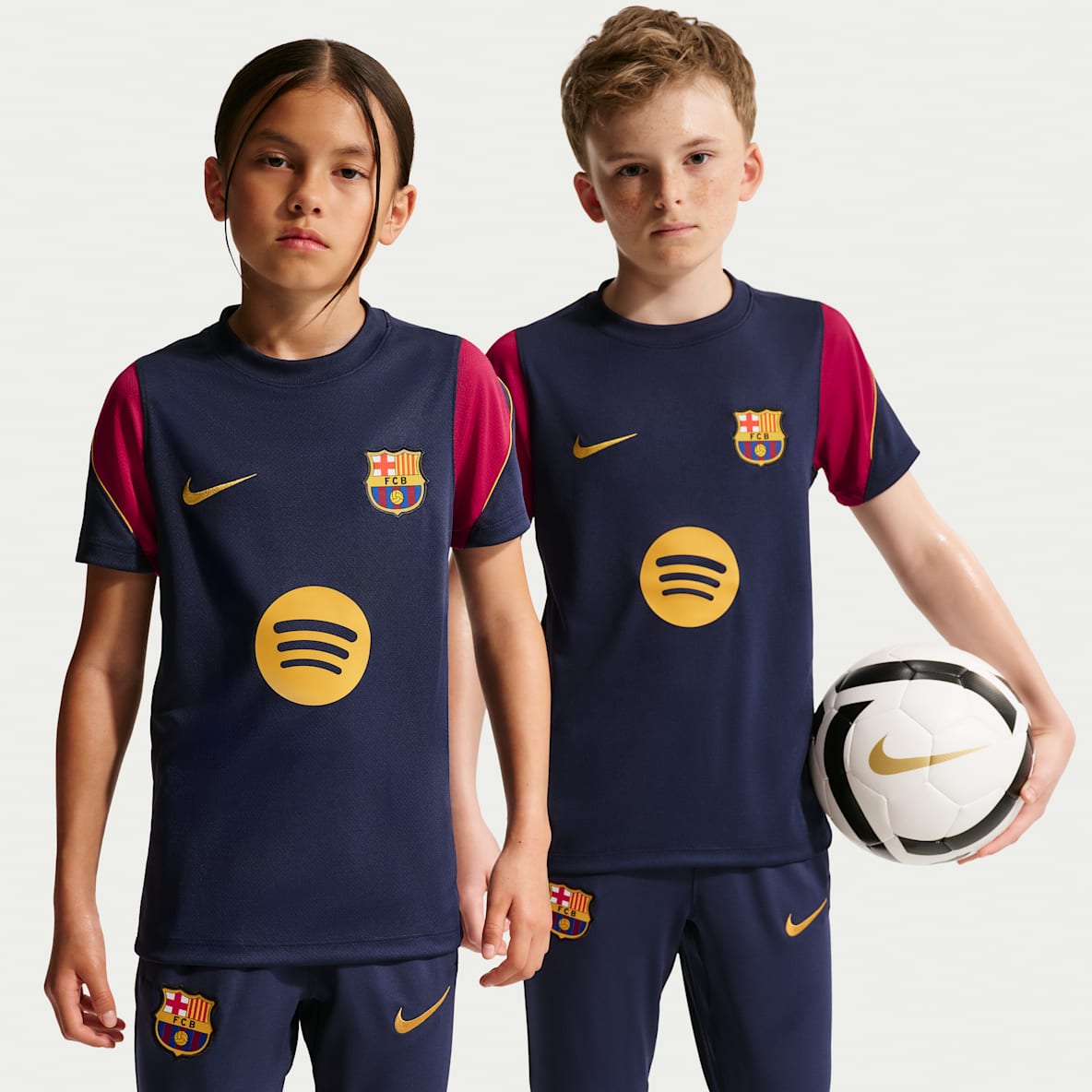 FC Barcelona Strike Nike Football Dri-FIT Kurzarmshirt (ältere Kinder)