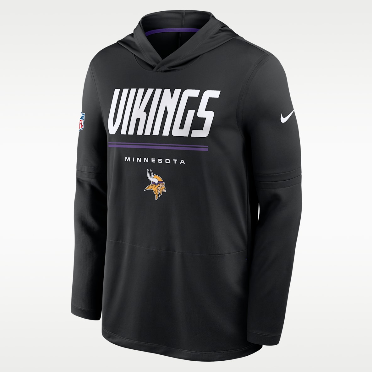 Minnesota Vikings Sideline Men's Nike Dri-FIT NFL Long-Sleeve Hooded Top
