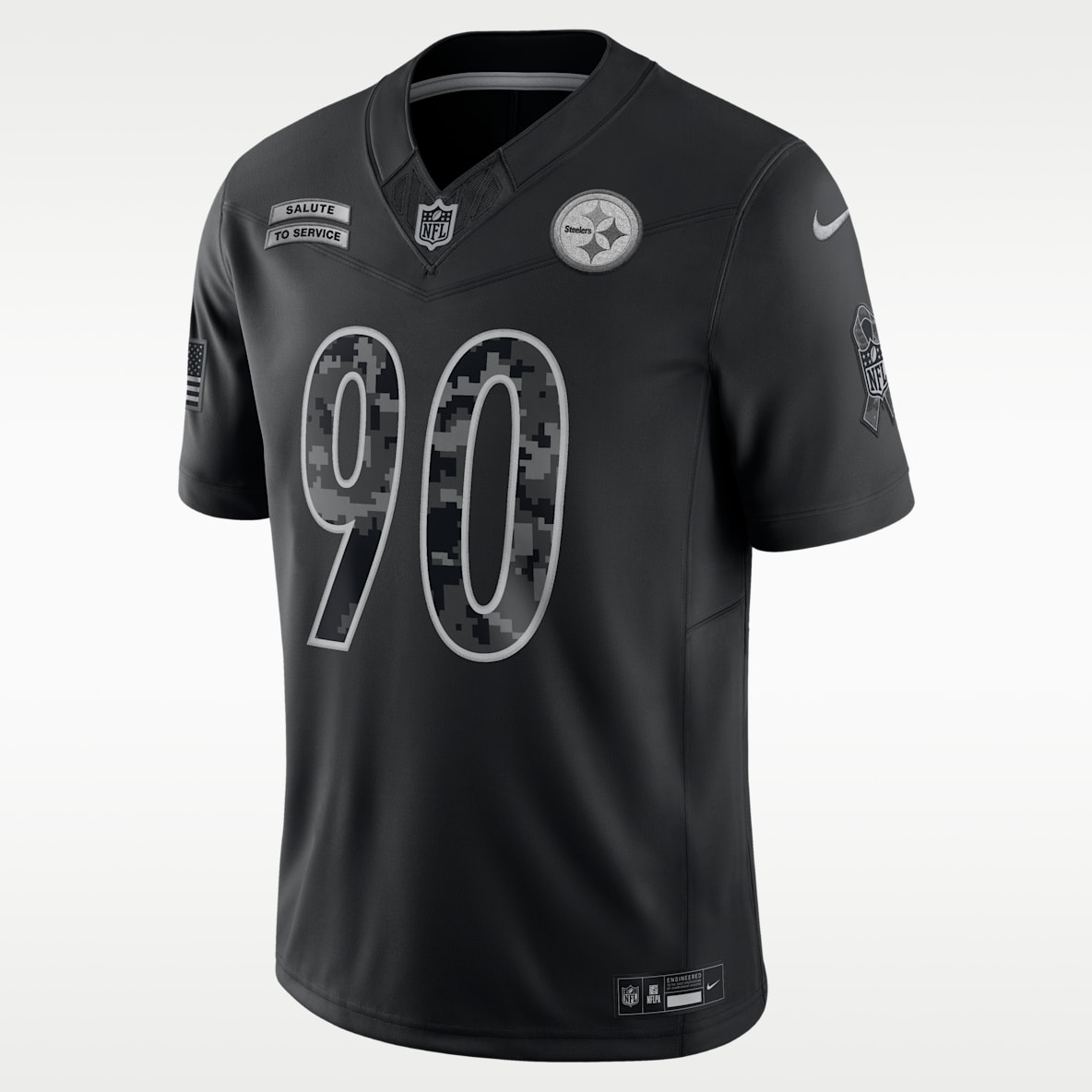T.J. Watt Pittsburgh Steelers Salute to Service Men's Nike Dri-FIT NFL Limited Jersey