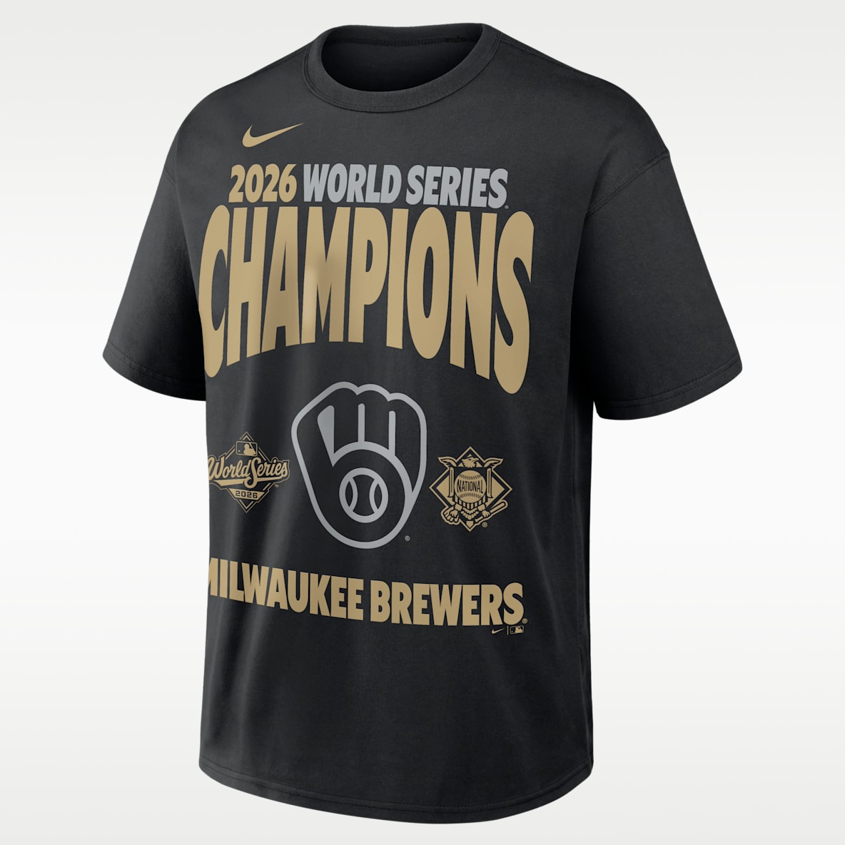 Milwaukee Brewers 2026 World Series Champions Max90 Men's Nike MLB T-Shirt