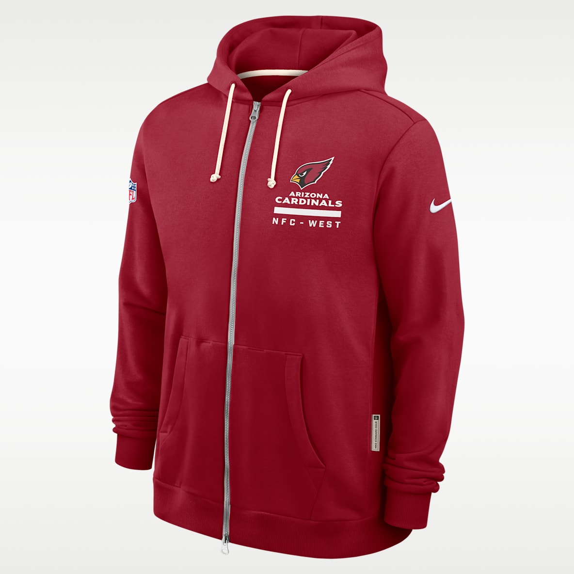 Arizona Cardinals Utility Player Sideline Men's Nike Dri-FIT NFL Full-Zip Hoodie