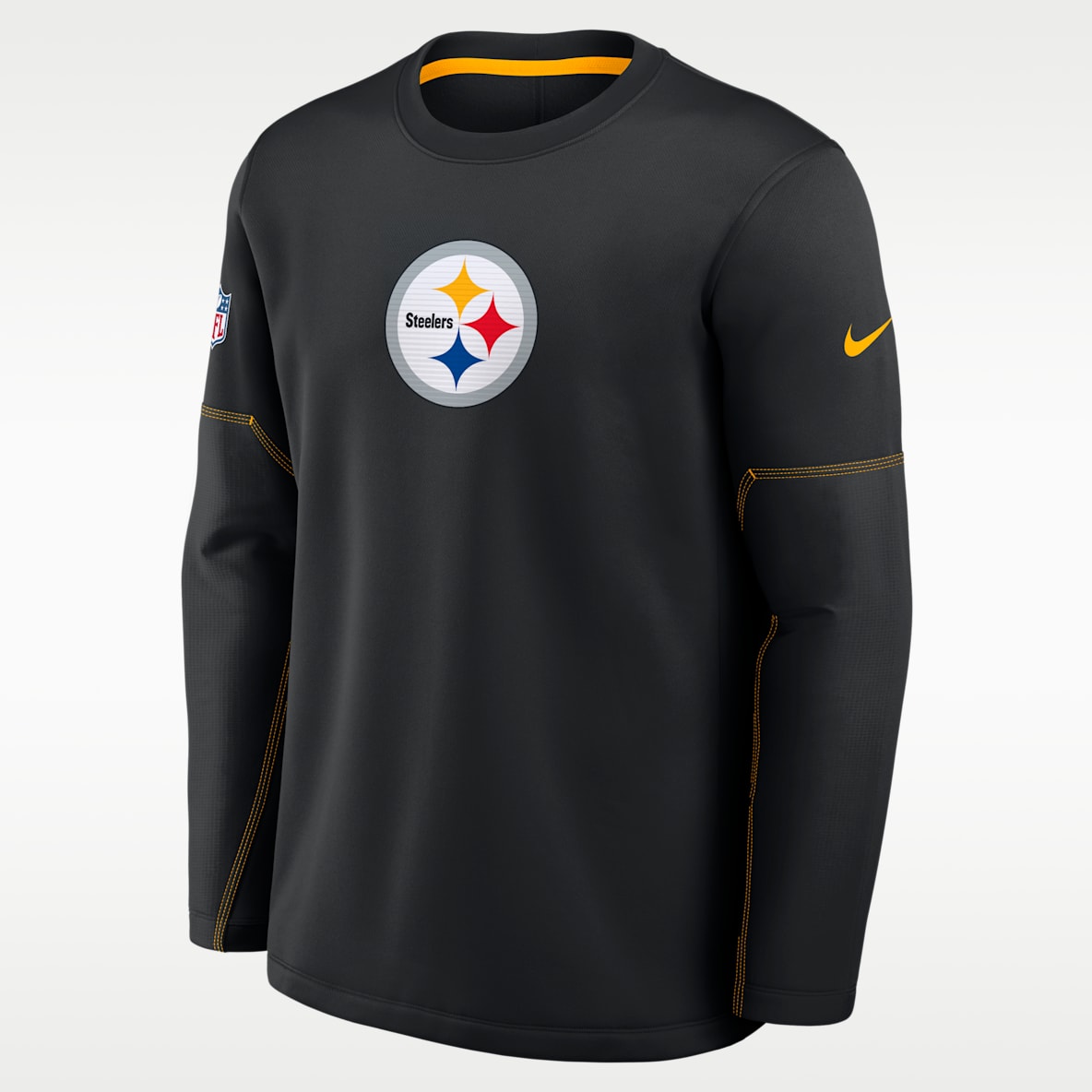 Pittsburgh Steelers Sideline Coaches Men's Nike Therma-FIT NFL Long-Sleeve T-Shirt