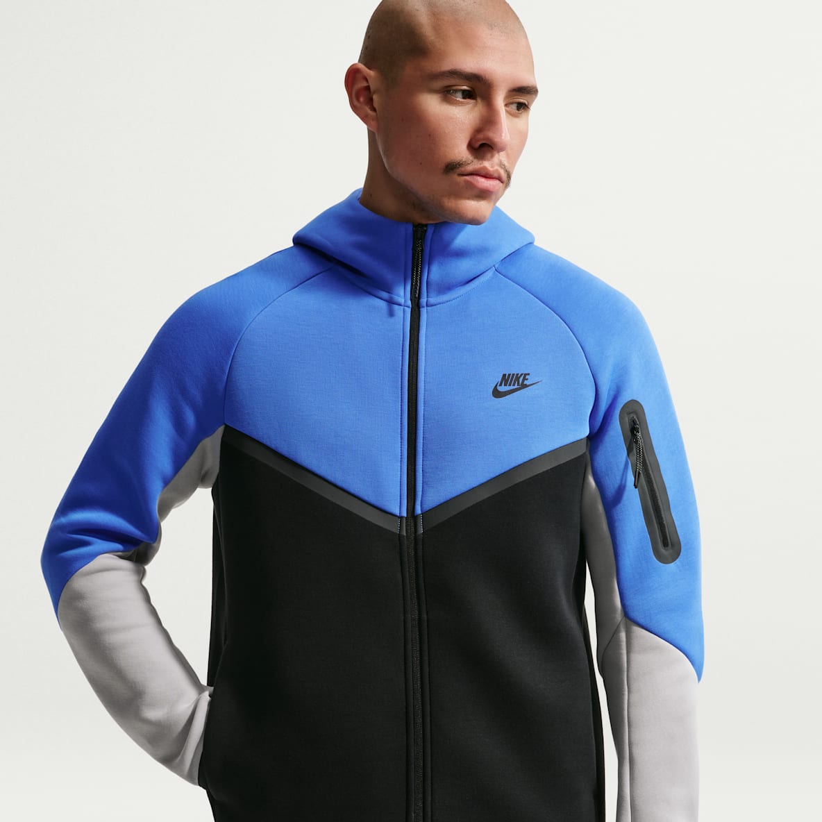 Nike Tech Chamarra Windrunner de tejido Fleece de cierre completo para hombre