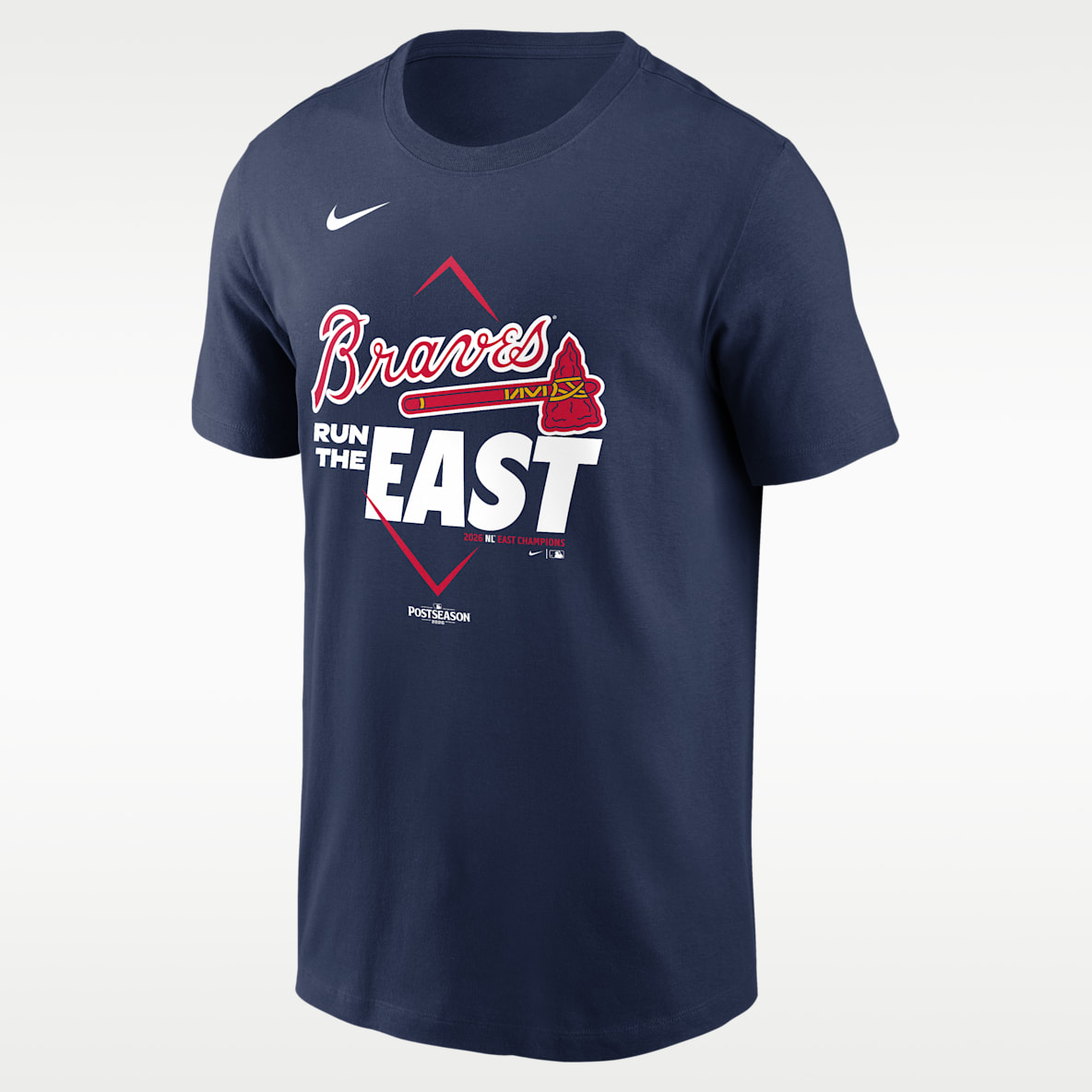 Atlanta Braves 2026 NL East Division Champions Playera Nike de la MLB para hombre