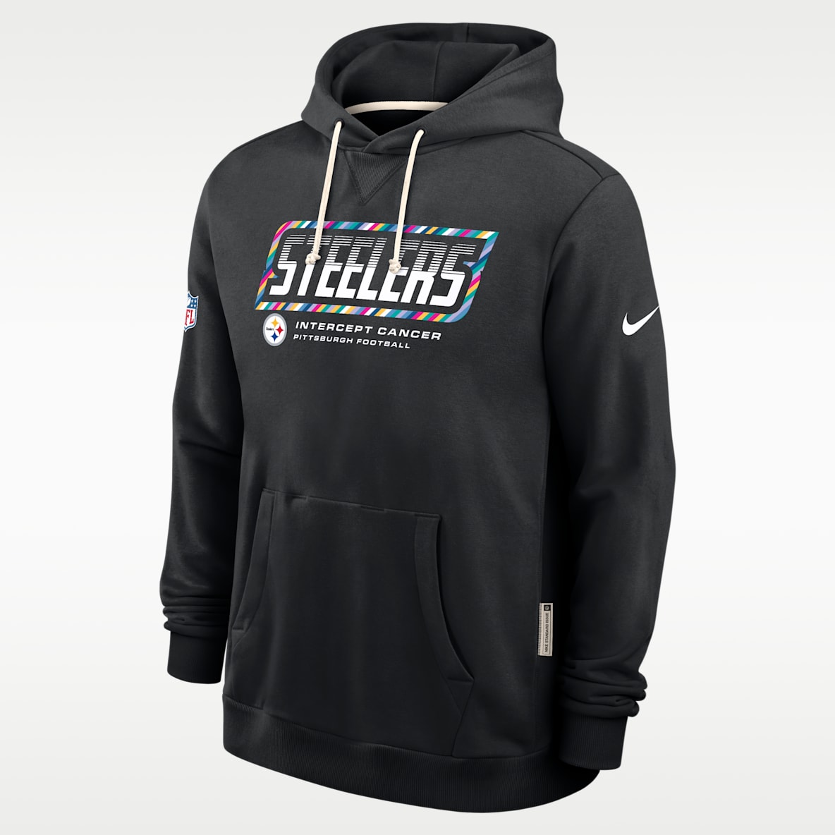 Pittsburgh Steelers Crucial Catch Sideline Standard Issue Men's Nike Dri-FIT NFL Pullover Hoodie