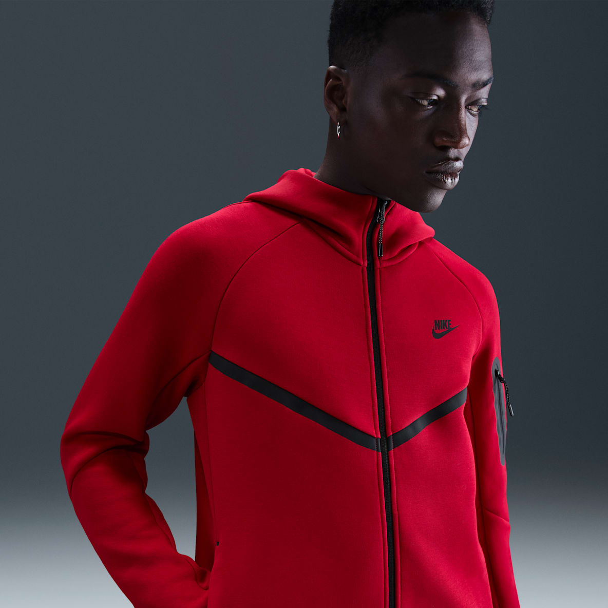 Nike Tech Fleece Red 上S 下M セットアップ Nike Tech Fleece 