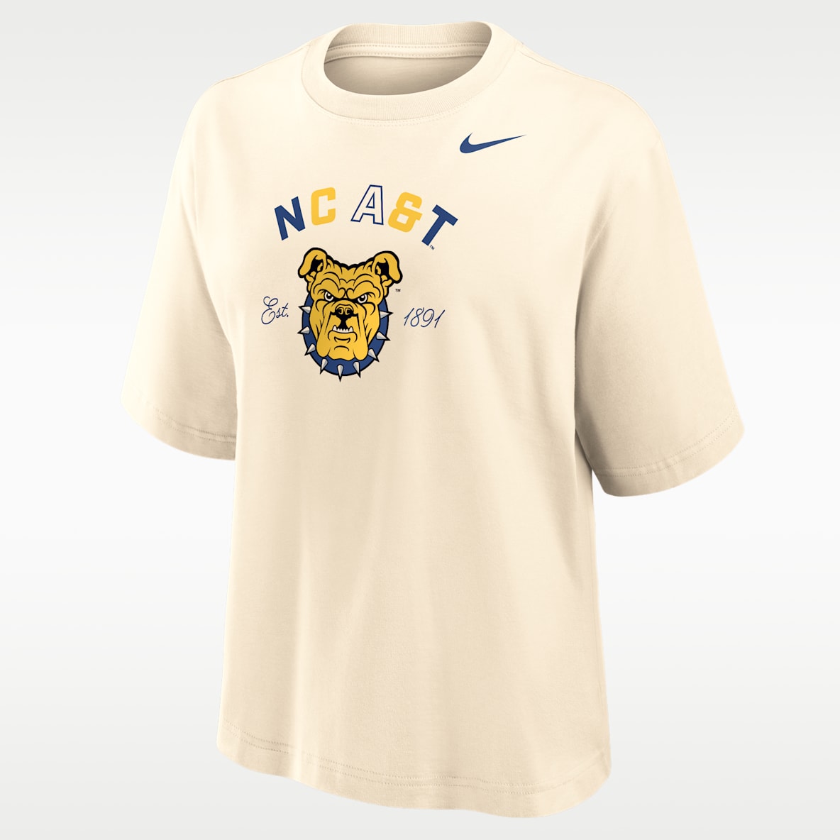 Nike College (North Carolina A&T University) Women's Boxy Cotton T-Shirt