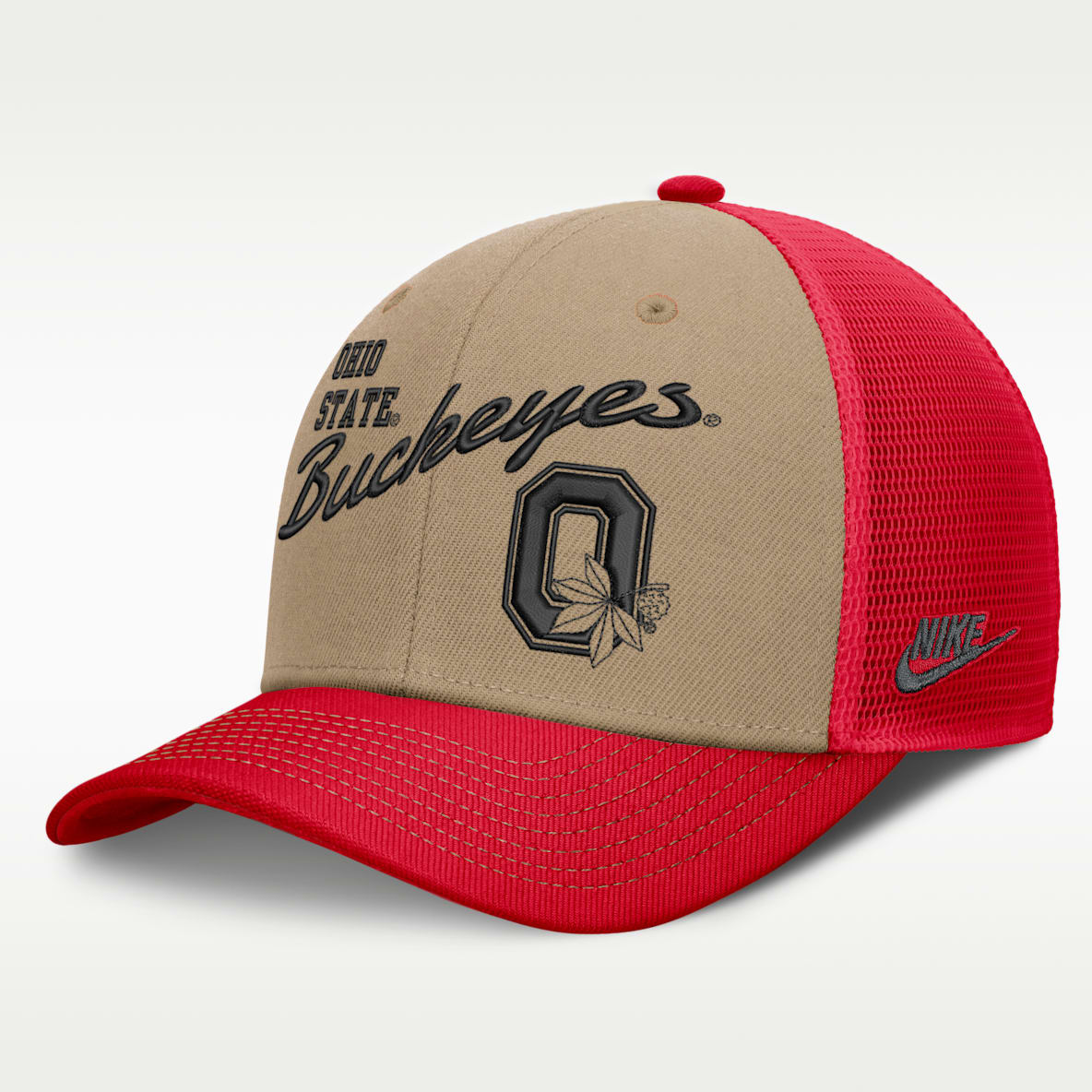 Ohio State Legacy Rise Men's Nike Dri-FIT College Trucker Adjustable Hat