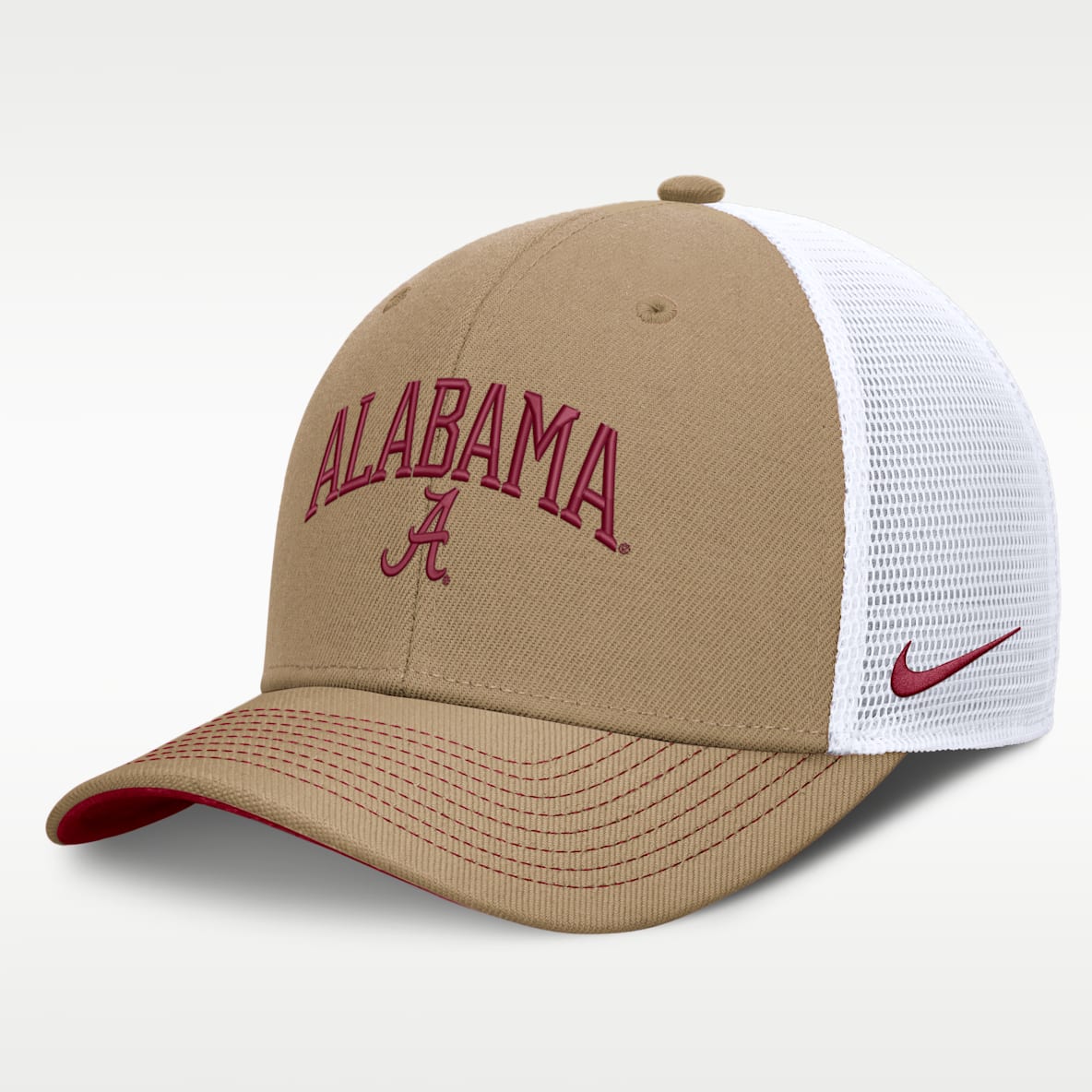 Alabama Primetime Arched Men's Nike Dri-FIT College Trucker Adjustable Hat