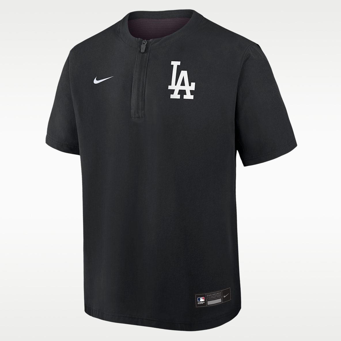 Los Angeles Dodgers Authentic Collection Men's Nike Dri-FIT MLB 1/4-Zip Short-Sleeve Windshirt