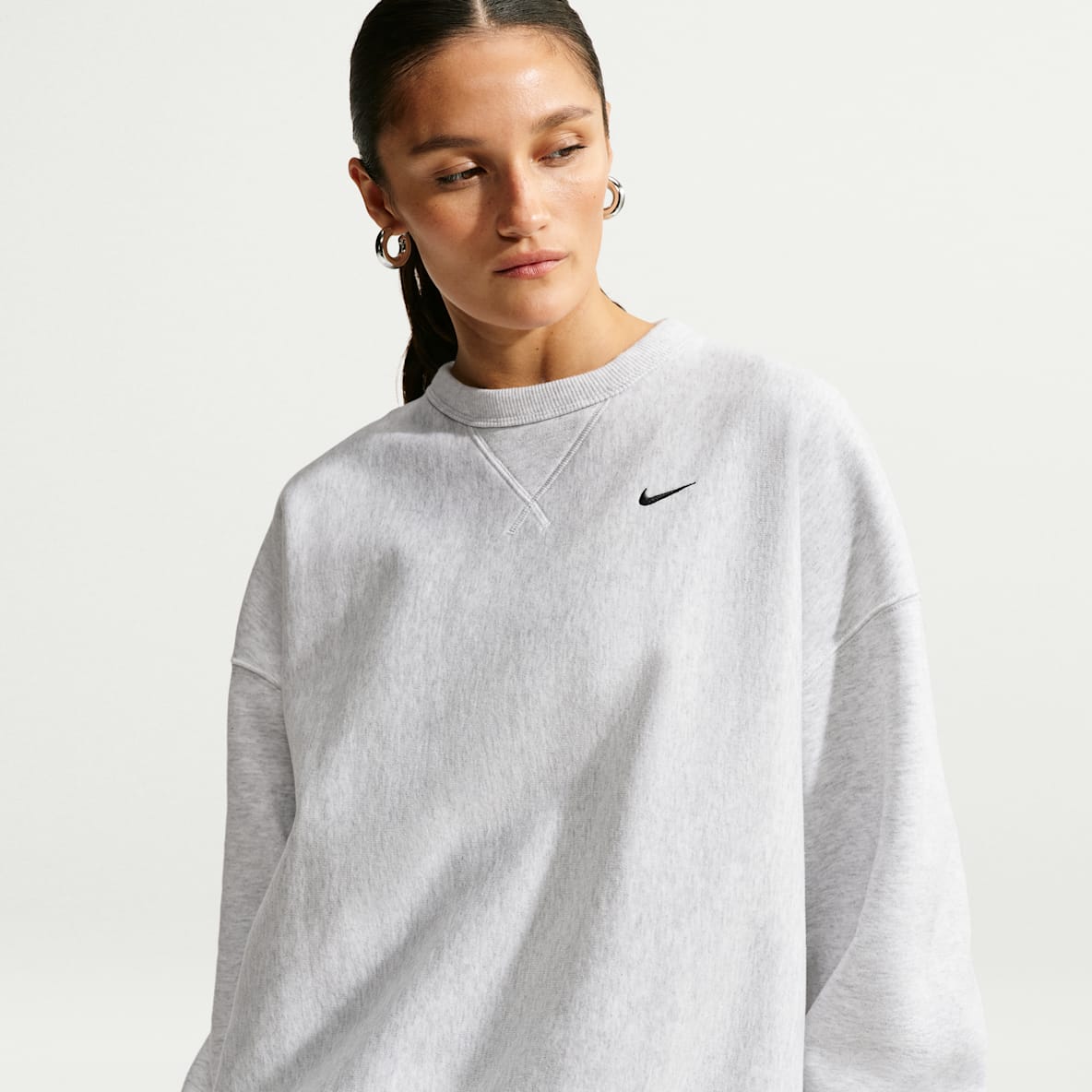Nike Studio Fleece Heavyweight Tröja i oversize-modell för kvinnor