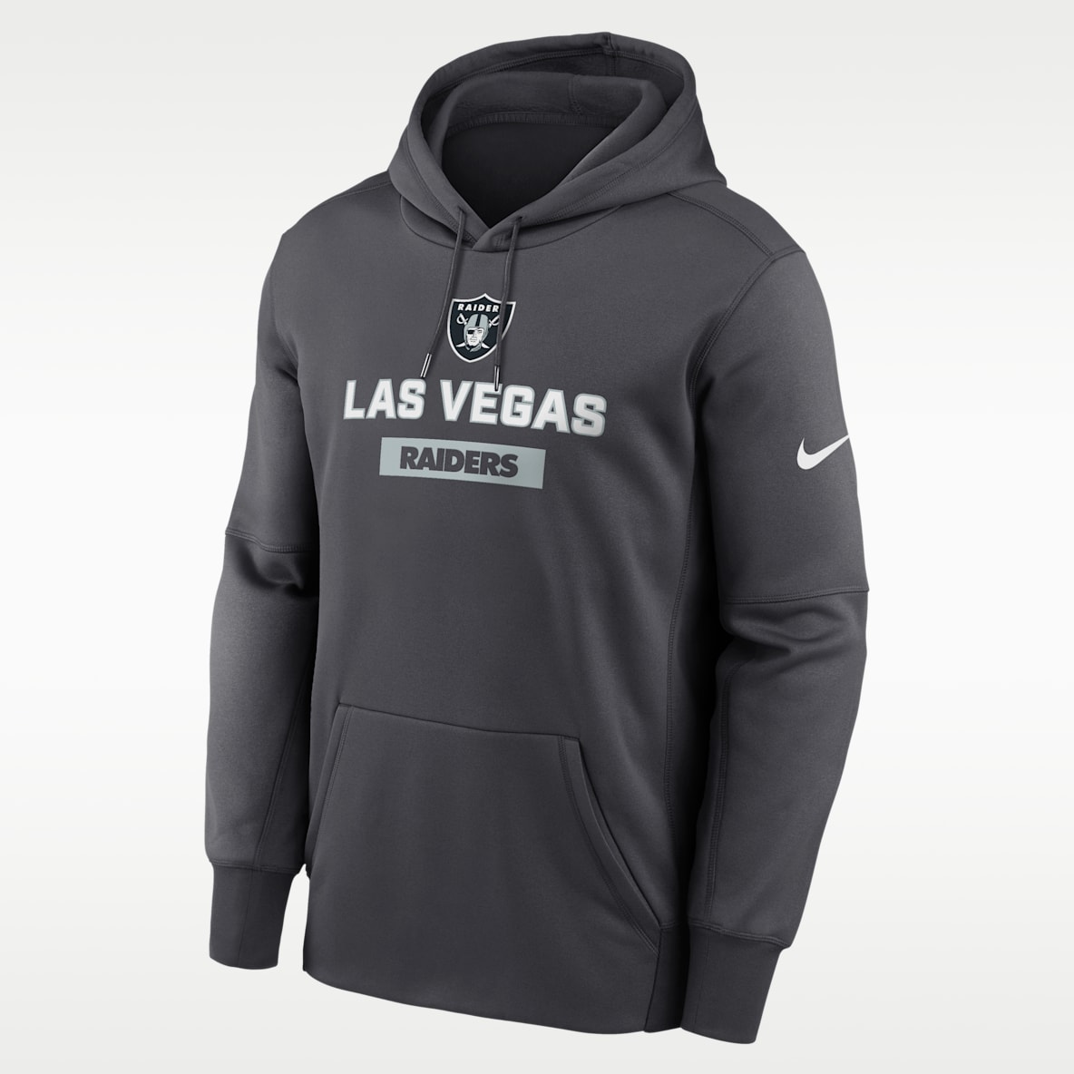 Las Vegas Raiders Toss Sweep Men’s Nike Therma NFL Pullover Hoodie