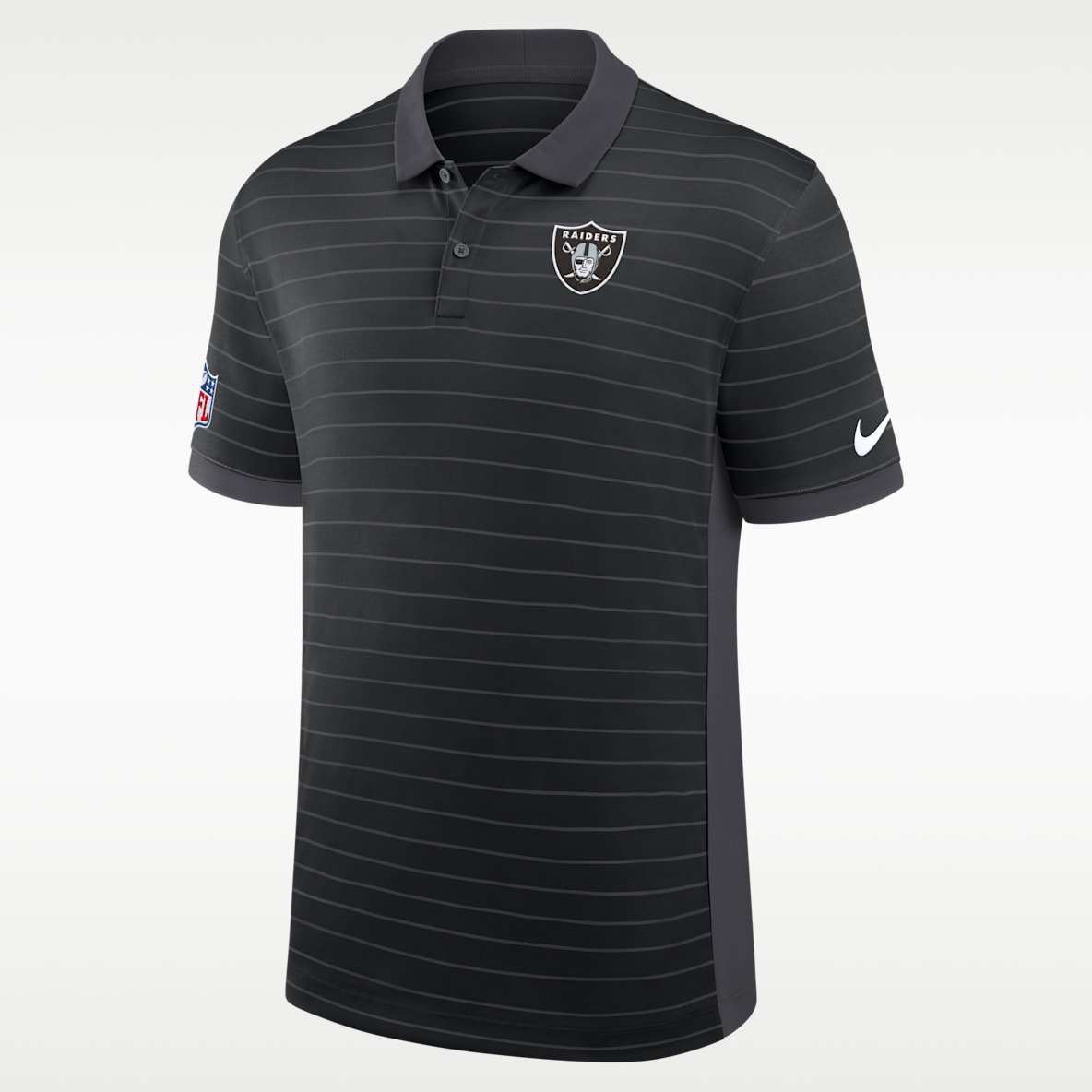 Las Vegas Raiders Sideline Victory Stripe Men's Nike Dri-FIT NFL Polo