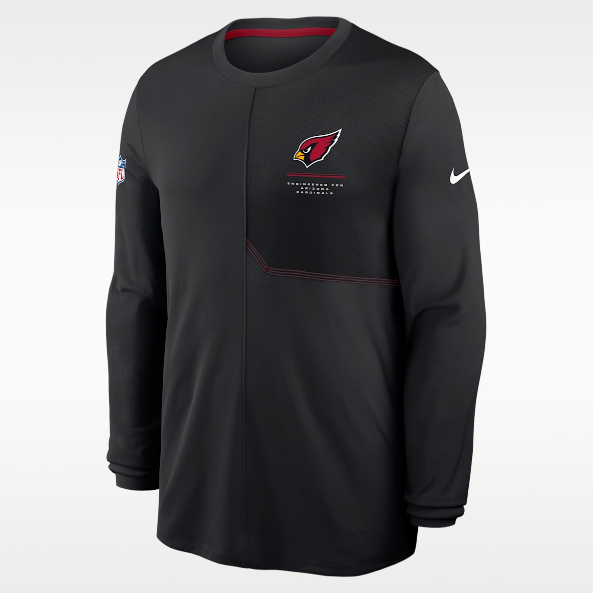 Arizona Cardinals Sideline Coach Men's Nike Dri-FIT NFL Long-Sleeve Top