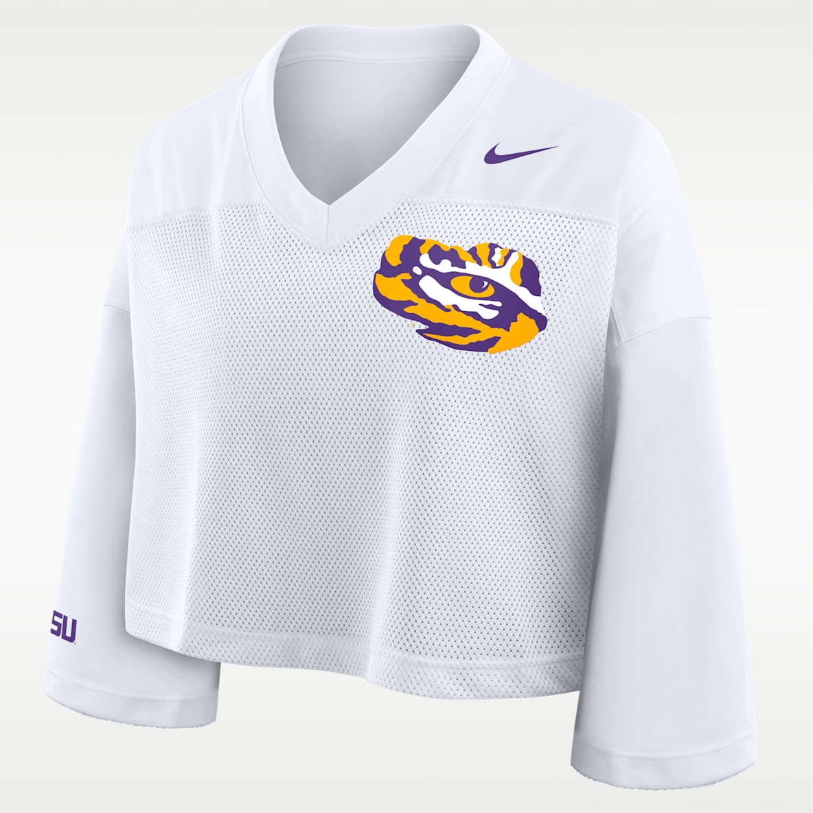 LSU Jersey Women's Nike Dri-FIT College Cropped Top