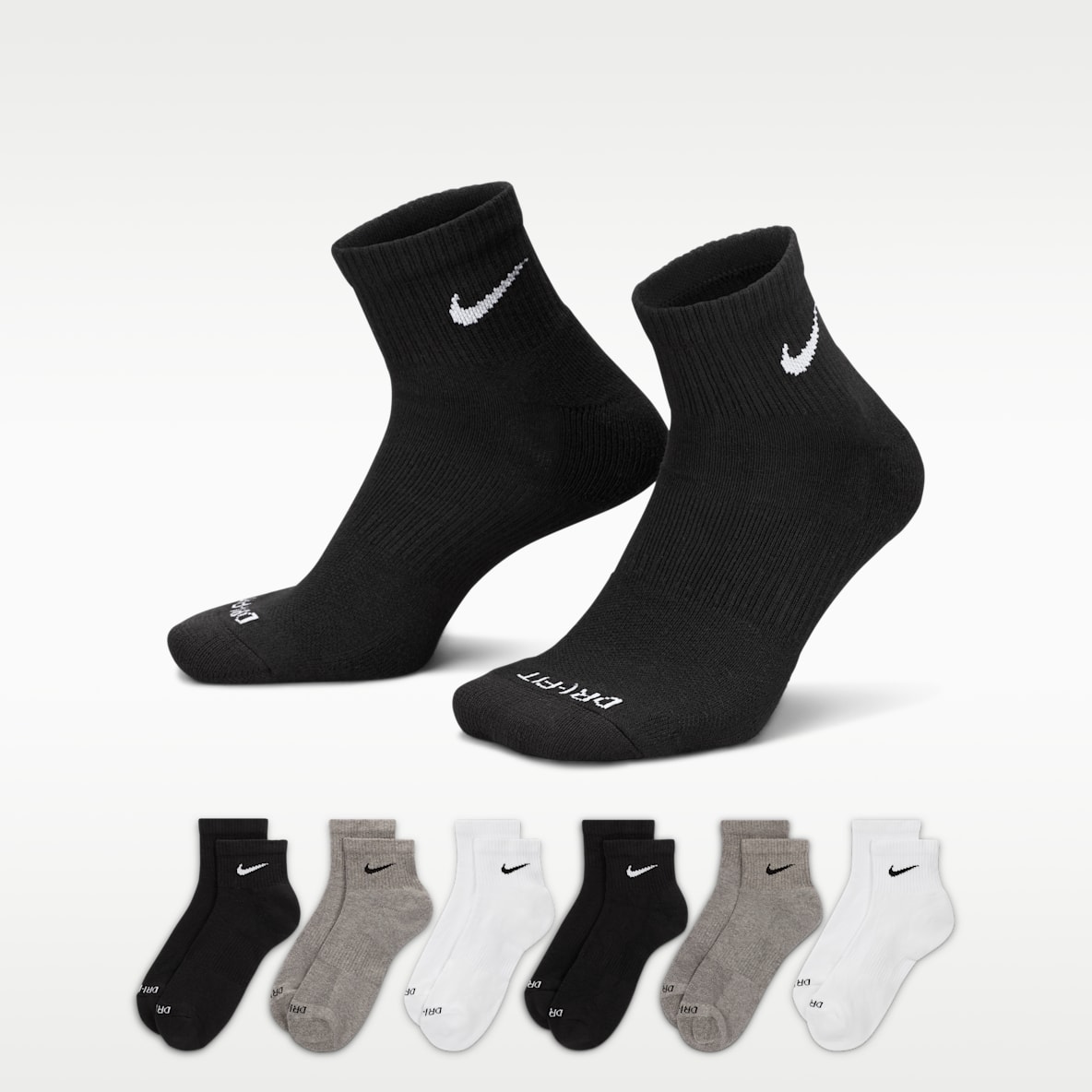 Nike Everyday Plus Cushioned Training Ankle Socks (6 Pairs)