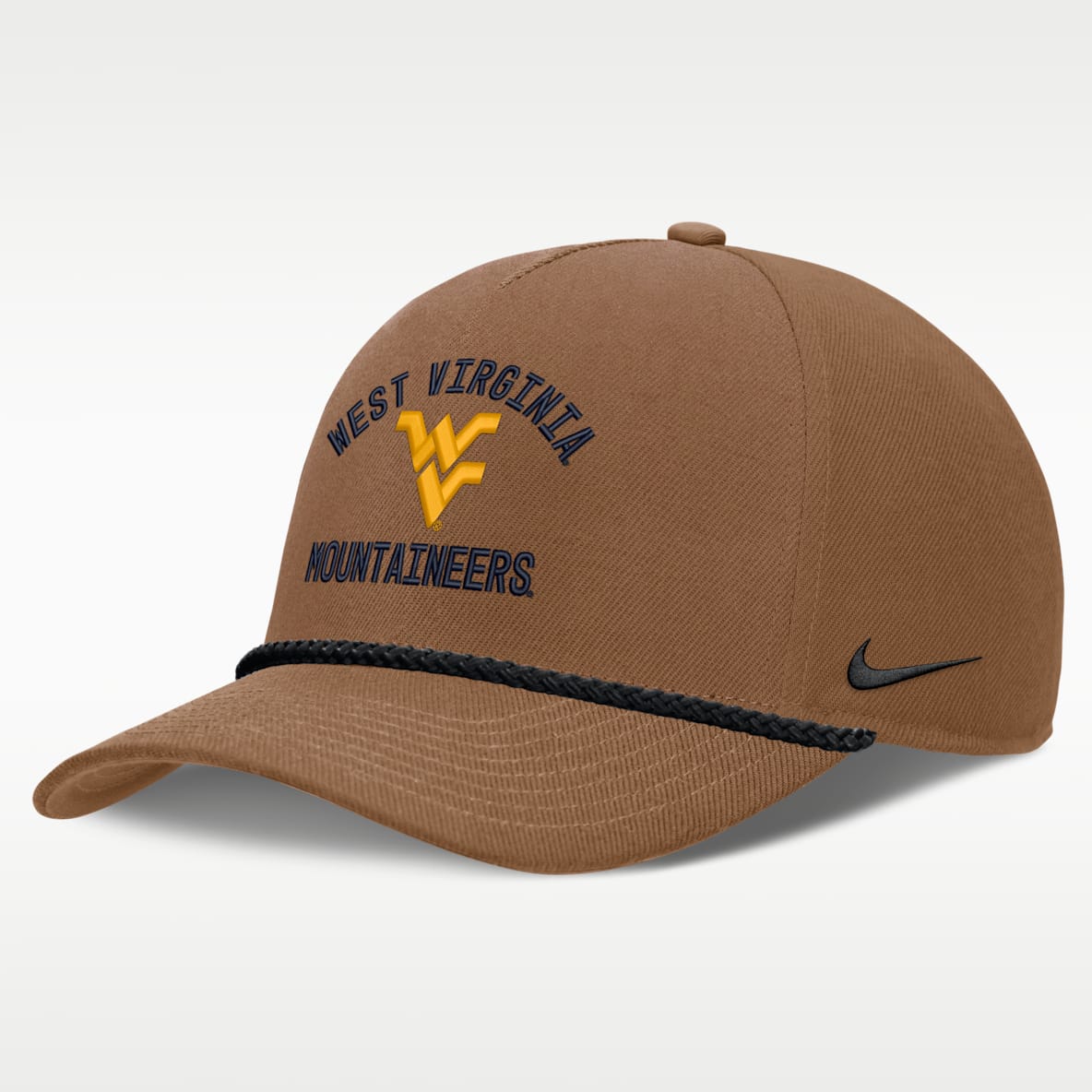 West Virginia Military Appreciation Rise Men's Nike Dri-FIT College A-Frame Adjustable Hat
