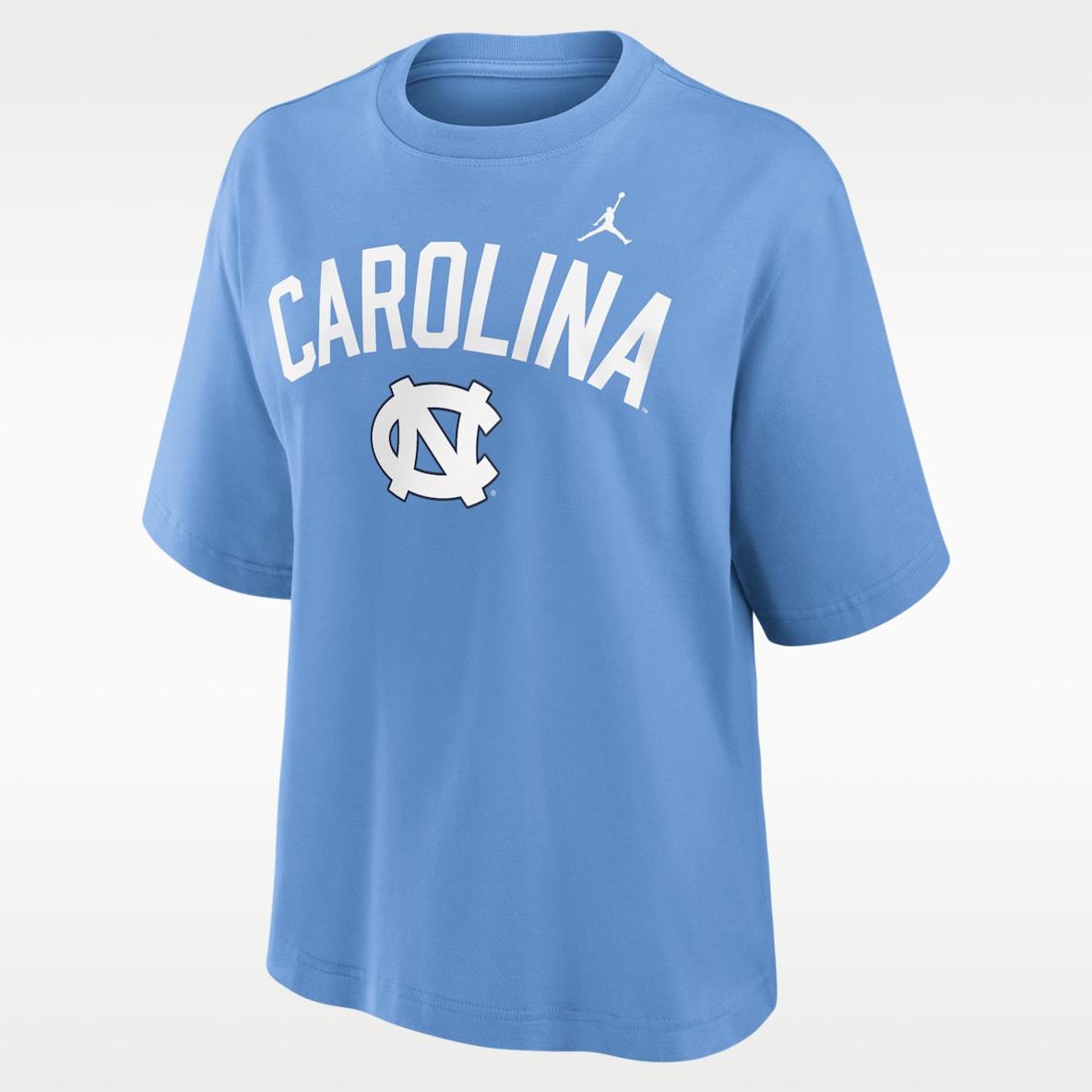 North Carolina Arch Over Logo Boxy Women's Jordan Brand College T-Shirt