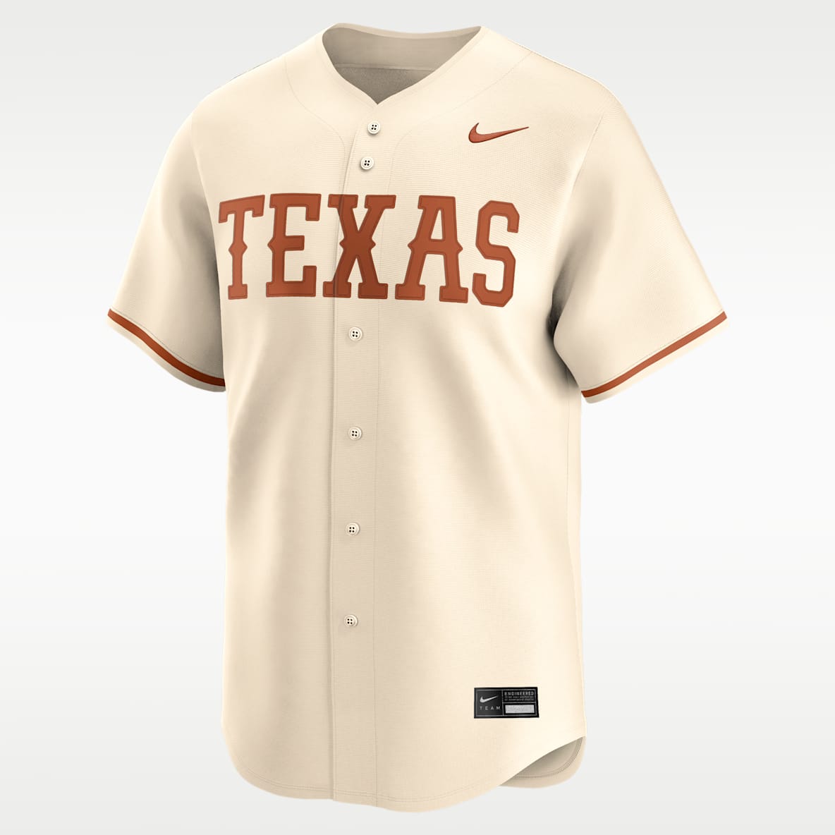 Texas Wordmark Men's Nike College Limited Baseball Jersey
