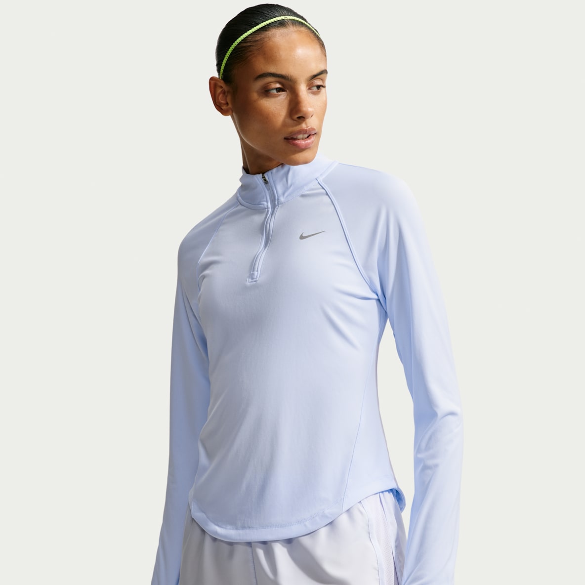 Nike Tempo Dri-FIT løpeoverdel med kvart glidelås til dame